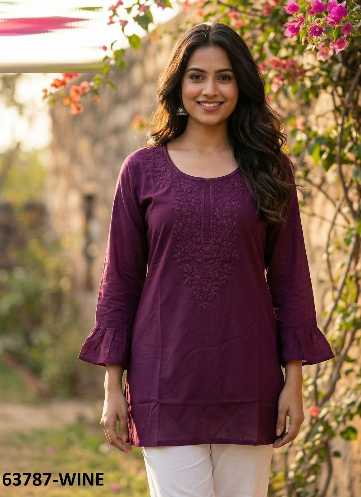 CHARMI 2 - Catalog # 63787 (Set of 12 Readymade Women's Kurtis / Tops) by Blue Hills