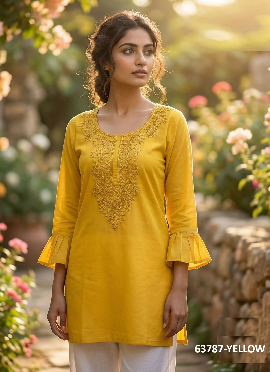 CHARMI 2 - Catalog # 63787 (Set of 12 Readymade Women's Kurtis / Tops) by Blue Hills