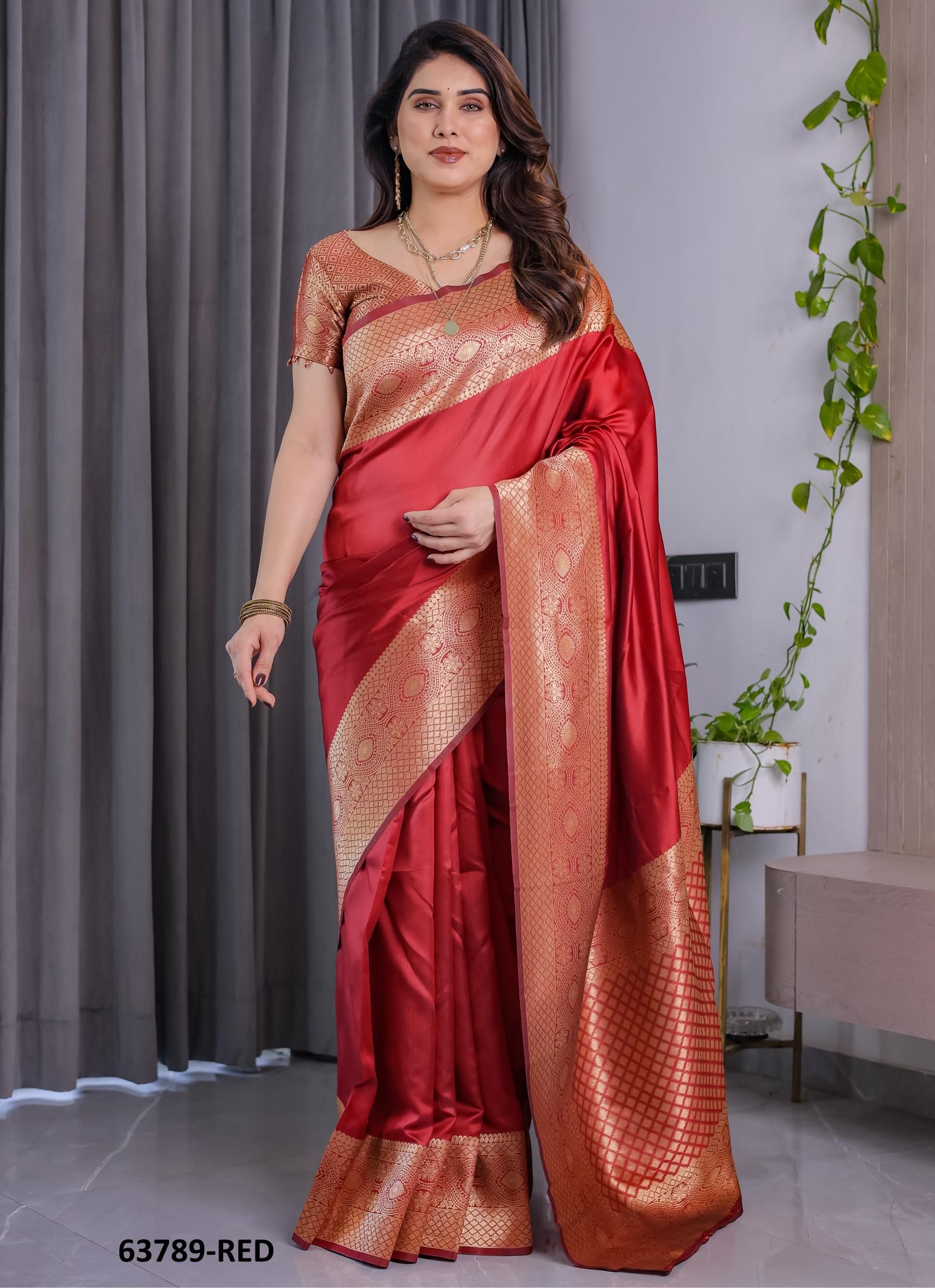 BANARASI JACQUARD 1 - Catalog # 63789 (Set of 6 Sarees) by Semad Styles BANARASI JACQUARD 1 - Catalog # 63789 (Set of 6 Sarees) by Semad Styles