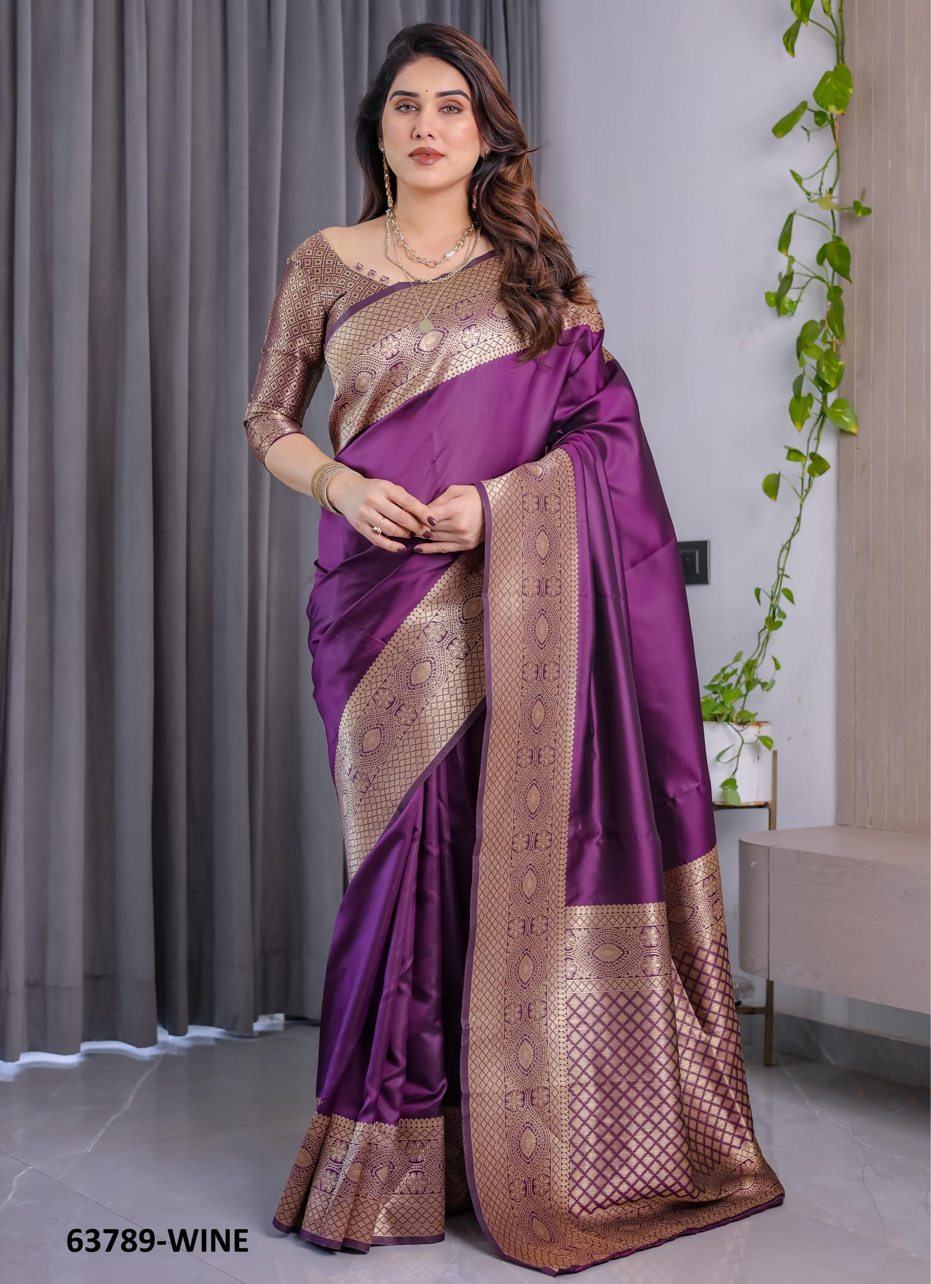 BANARASI JACQUARD 1 - Catalog # 63789 (Set of 6 Sarees) by Semad Styles BANARASI JACQUARD 1 - Catalog # 63789 (Set of 6 Sarees) by Semad Styles