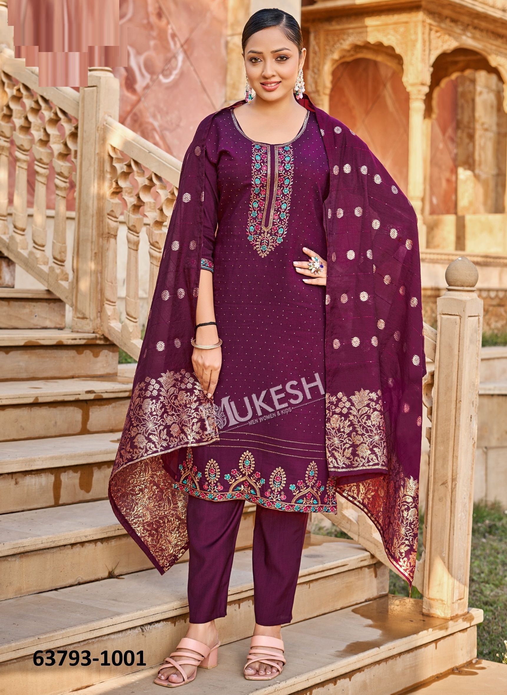 ARISSA - Catalog # 63793 (Set of 8 Readymade Salwar Suits) by Mukesh ARISSA - Catalog # 63793 (Set of 8 Readymade Salwar Suits) by Mukesh