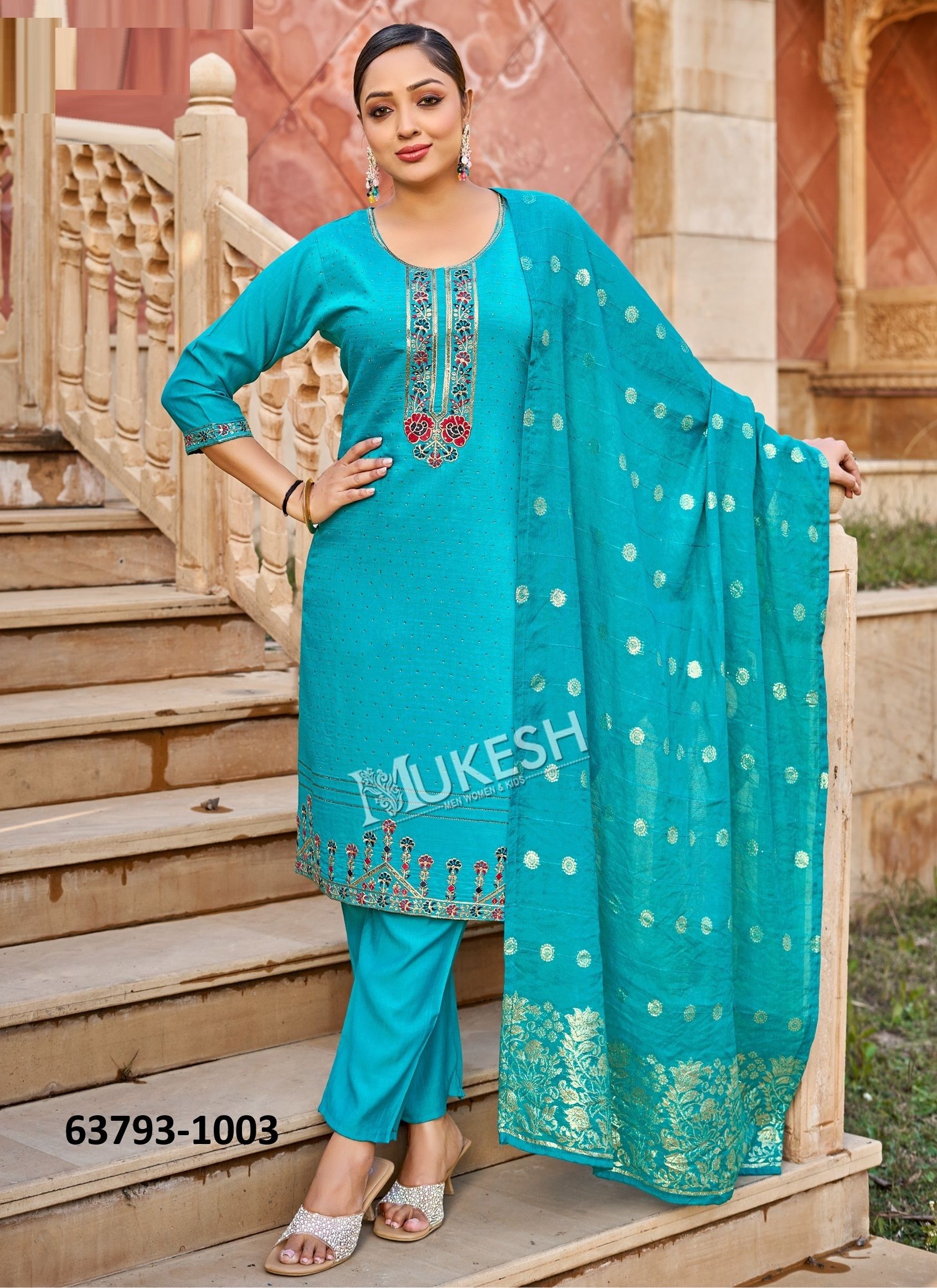 ARISSA - Catalog # 63793 (Set of 8 Readymade Salwar Suits) by Mukesh ARISSA - Catalog # 63793 (Set of 8 Readymade Salwar Suits) by Mukesh