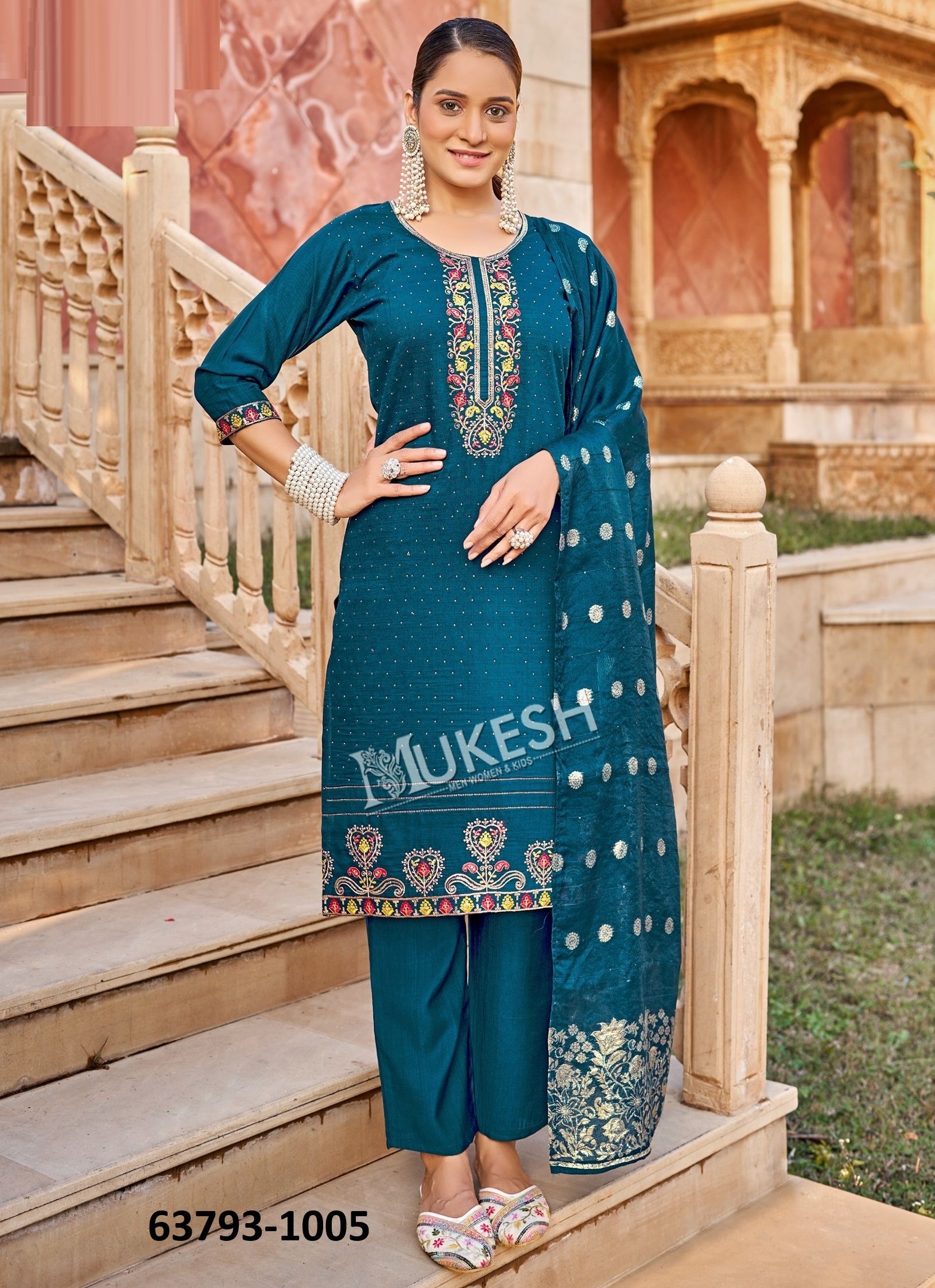 ARISSA - Catalog # 63793 (Set of 8 Readymade Salwar Suits) by Mukesh ARISSA - Catalog # 63793 (Set of 8 Readymade Salwar Suits) by Mukesh
