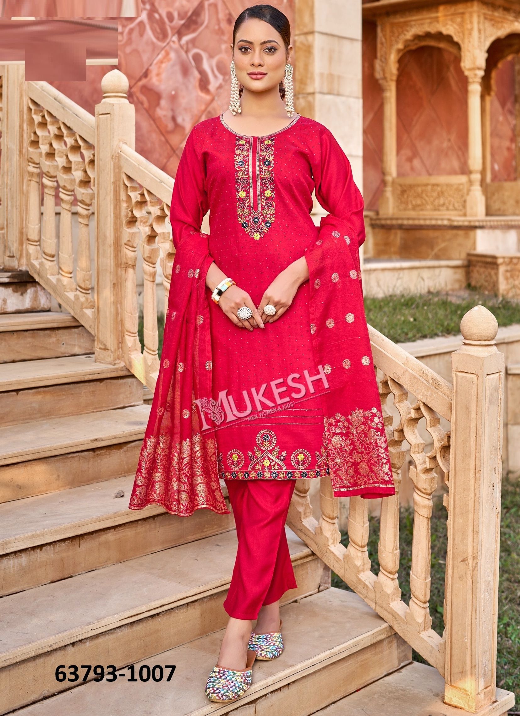 ARISSA - Catalog # 63793 (Set of 8 Readymade Salwar Suits) by Mukesh ARISSA - Catalog # 63793 (Set of 8 Readymade Salwar Suits) by Mukesh