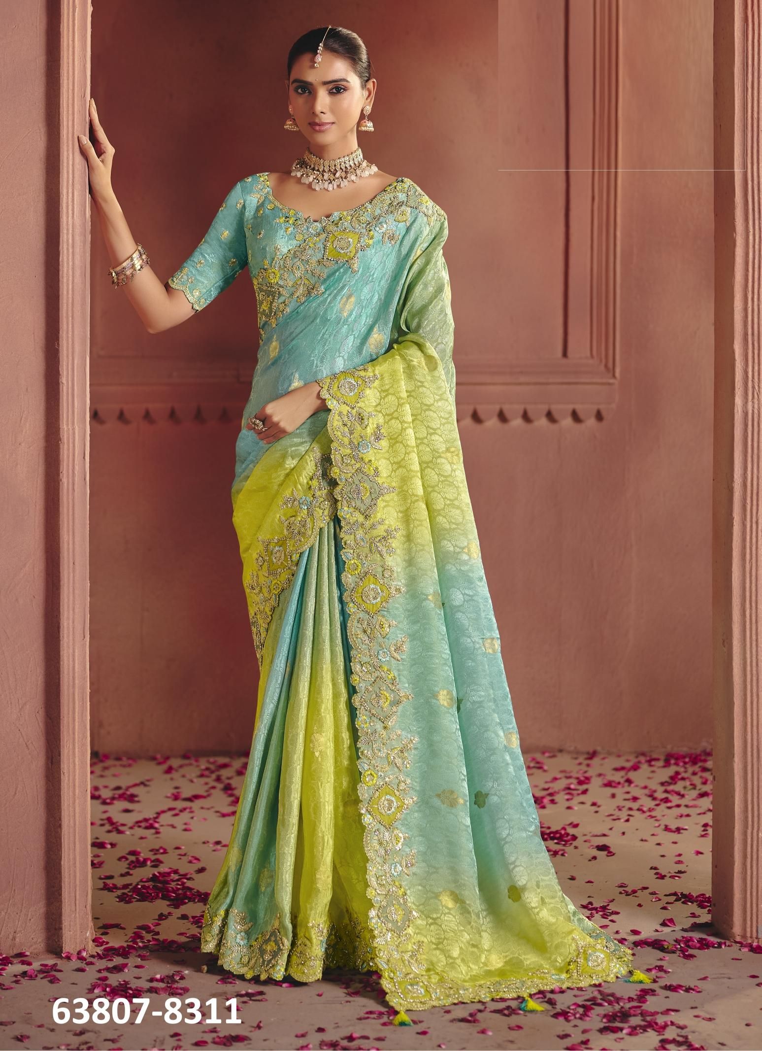 ANAARA 8300 - Catalog # 63807 (Set of 12 Sarees) by Tathastu ANAARA 8300 - Catalog # 63807 (Set of 12 Sarees) by Tathastu