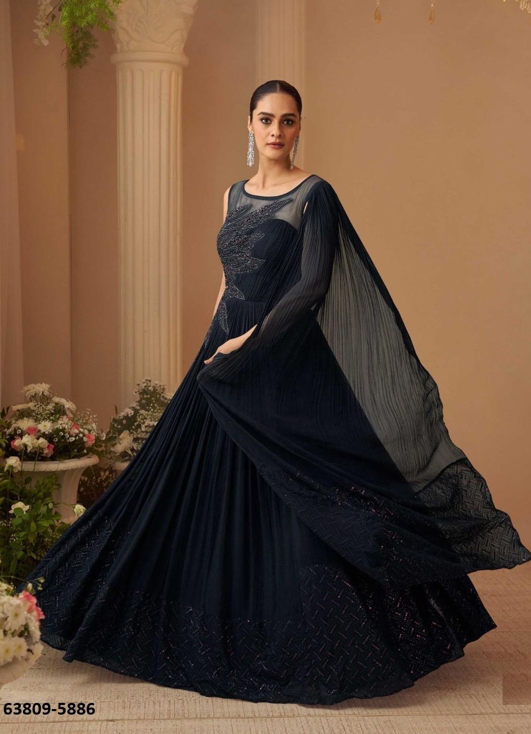 AAROHI - Catalog # 63809 (Set of 3 Indo-Western Outfits) by Sayuri Designer AAROHI - Catalog # 63809 (Set of 3 Indo-Western Outfits) by Sayuri Designer
