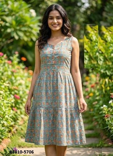 MIDI MAXI - Catalog # 63810 (Set of 7 Readymade Women's Kurtis / Tops) by Tentmen Clothing