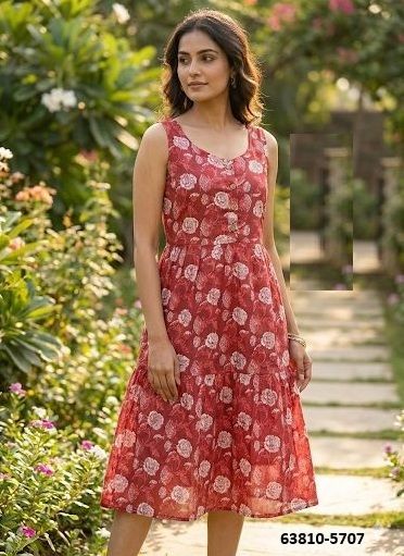 MIDI MAXI - Catalog # 63810 (Set of 7 Readymade Women's Kurtis / Tops) by Tentmen Clothing