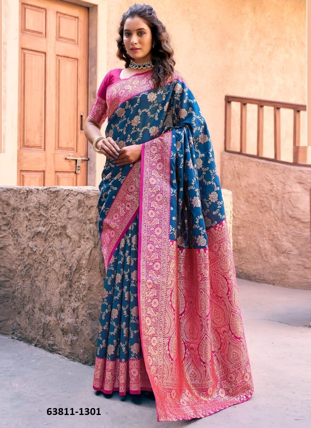 SANVI SILK - Catalog # 63811 (Set of 6 Sarees) by Gobuni SANVI SILK - Catalog # 63811 (Set of 6 Sarees) by Gobuni