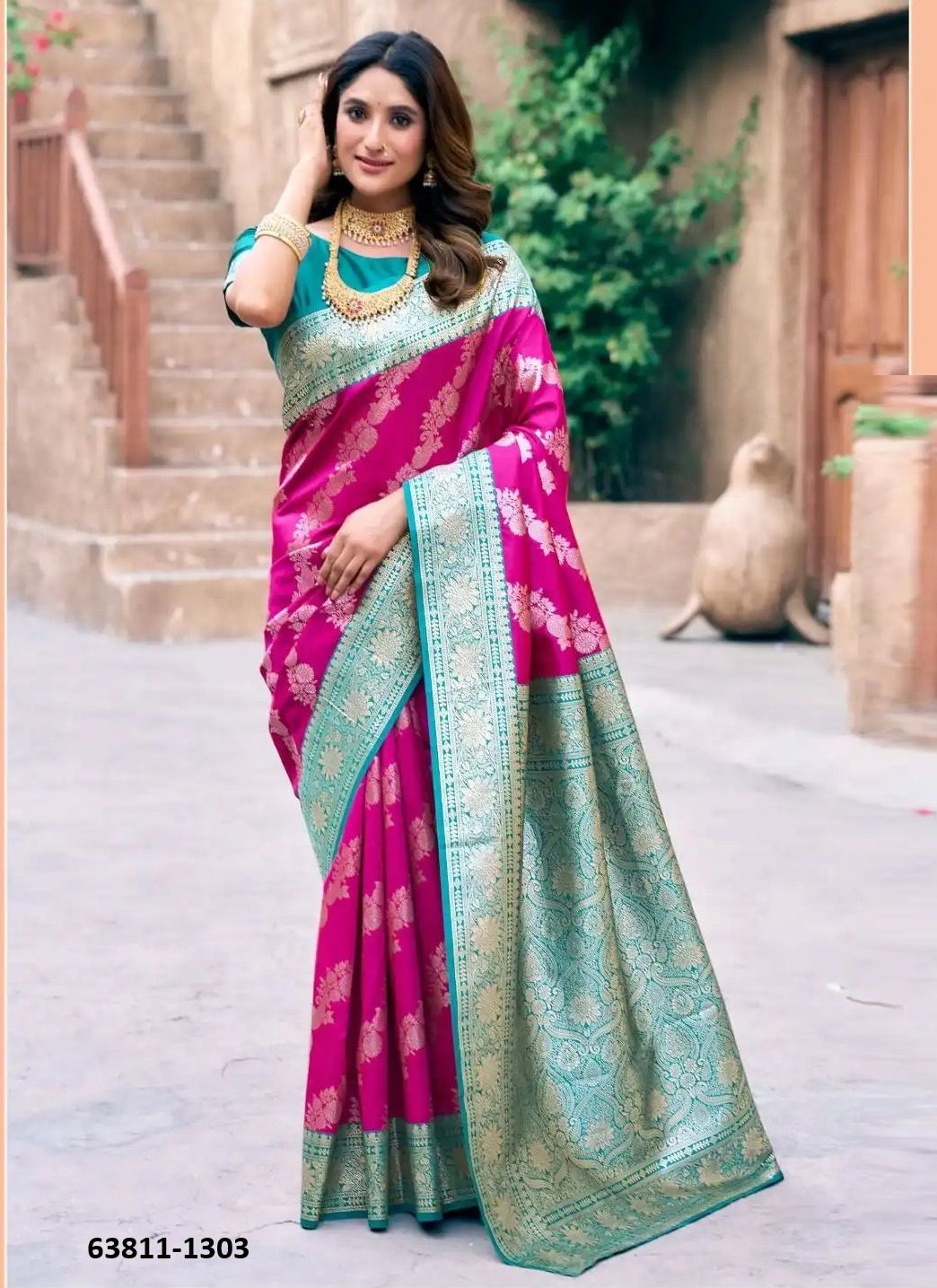 SANVI SILK - Catalog # 63811 (Set of 6 Sarees) by Gobuni SANVI SILK - Catalog # 63811 (Set of 6 Sarees) by Gobuni