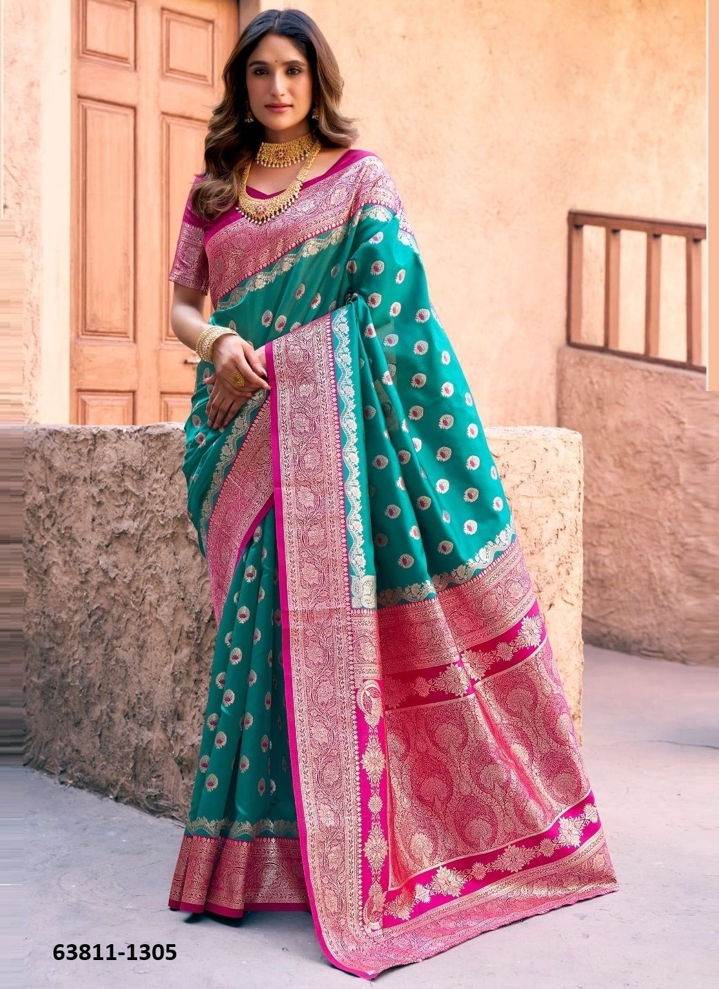 SANVI SILK - Catalog # 63811 (Set of 6 Sarees) by Gobuni SANVI SILK - Catalog # 63811 (Set of 6 Sarees) by Gobuni