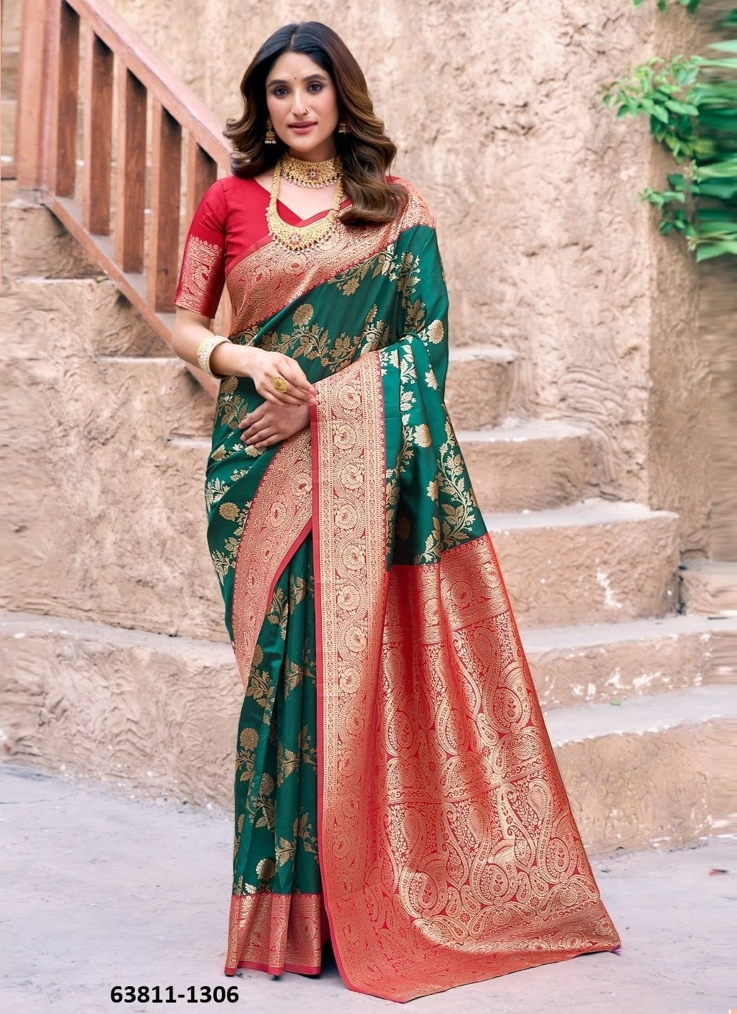 SANVI SILK - Catalog # 63811 (Set of 6 Sarees) by Gobuni SANVI SILK - Catalog # 63811 (Set of 6 Sarees) by Gobuni