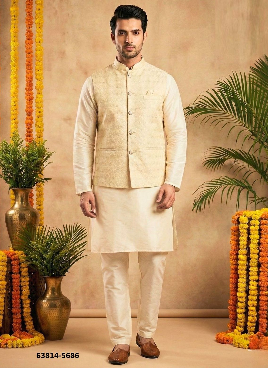 MANYAVAR NX - Catalog # 63814 (Set of 6 Men's Ethnic Wear) by Jagraasa MANYAVAR NX - Catalog # 63814 (Set of 6 Men's Ethnic Wear) by Jagraasa