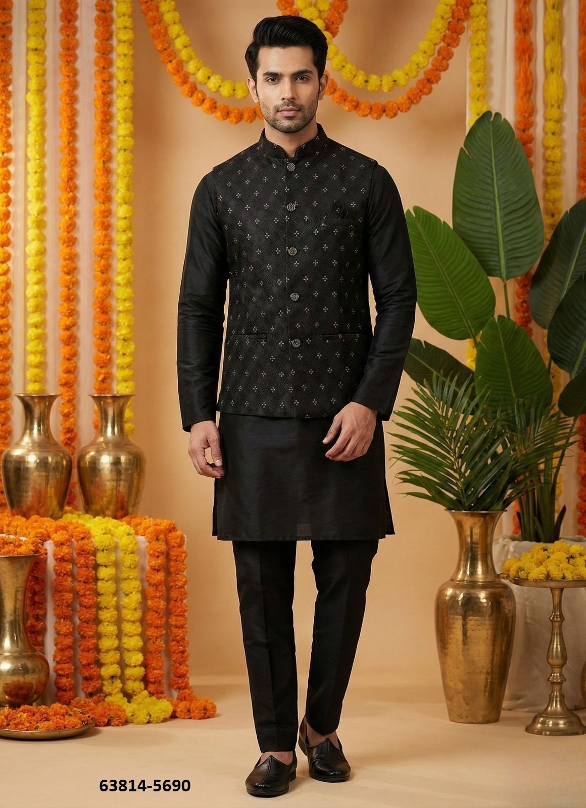MANYAVAR NX - Catalog # 63814 (Set of 6 Men's Ethnic Wear) by Jagraasa MANYAVAR NX - Catalog # 63814 (Set of 6 Men's Ethnic Wear) by Jagraasa