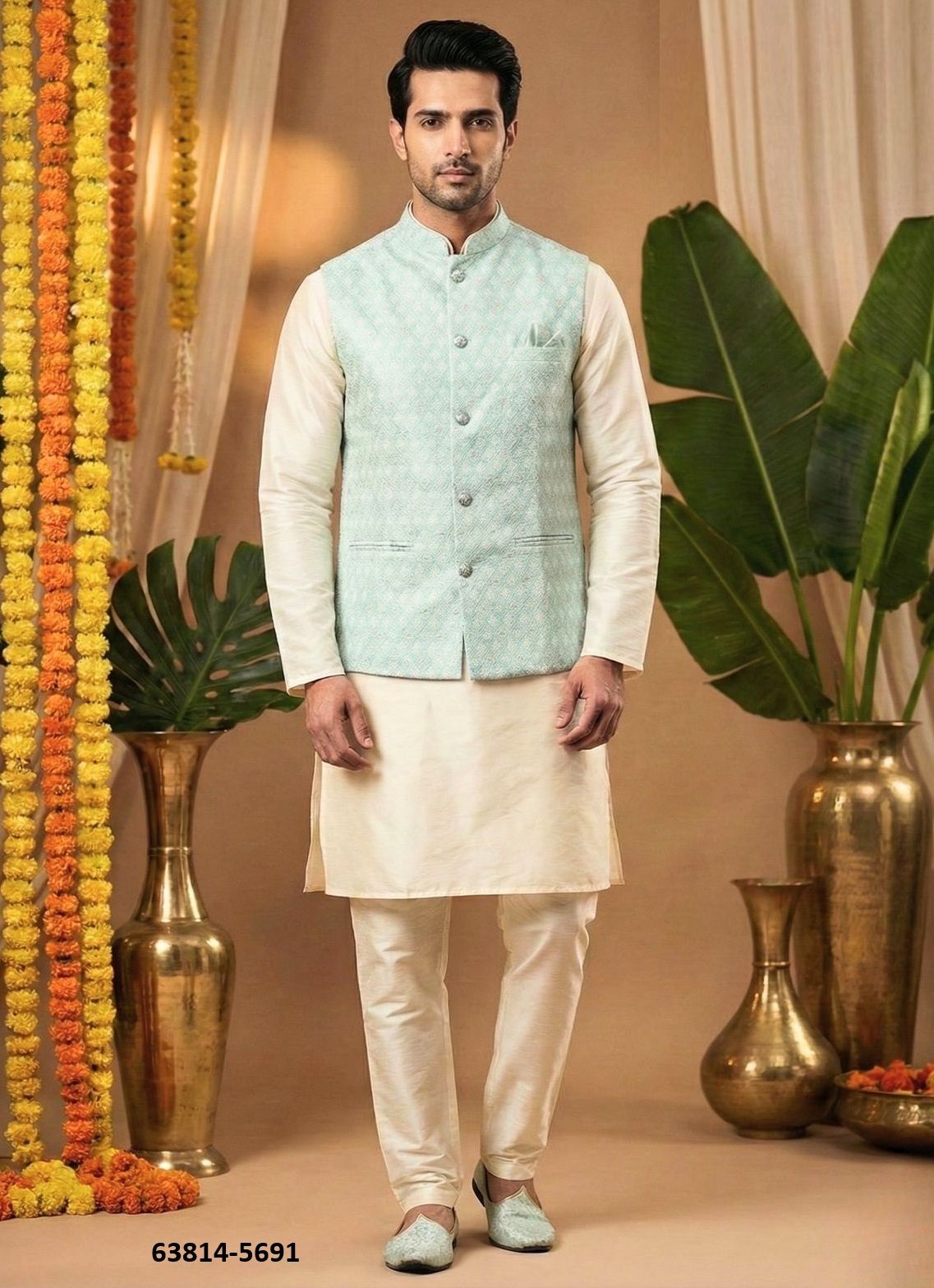MANYAVAR NX - Catalog # 63814 (Set of 6 Men's Ethnic Wear) by Jagraasa MANYAVAR NX - Catalog # 63814 (Set of 6 Men's Ethnic Wear) by Jagraasa