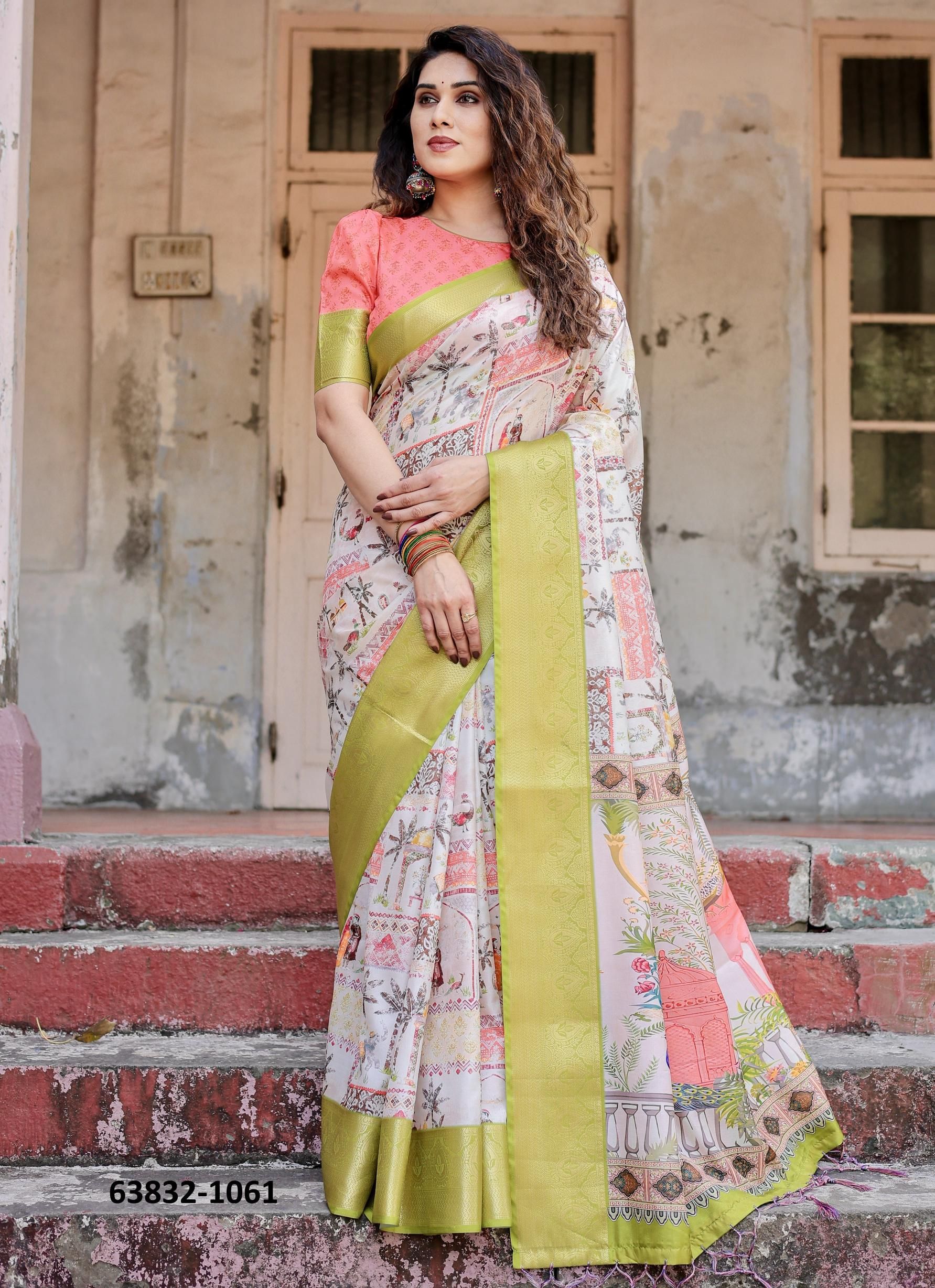 VARSHA 1061 - Catalog # 63832 (Set of 10 Sarees) by Semad Styles VARSHA 1061 - Catalog # 63832 (Set of 10 Sarees) by Semad Styles