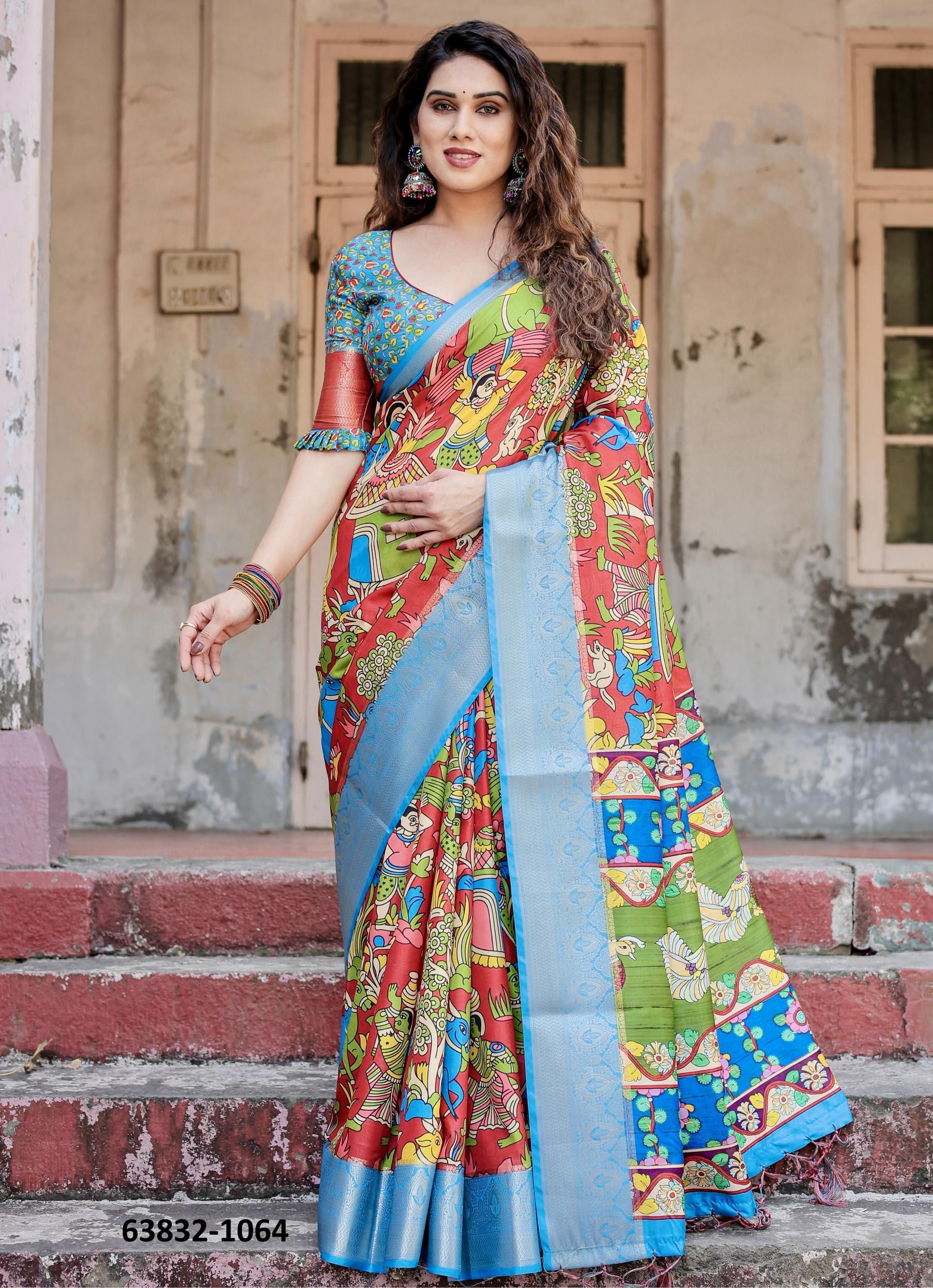 VARSHA 1061 - Catalog # 63832 (Set of 10 Sarees) by Semad Styles VARSHA 1061 - Catalog # 63832 (Set of 10 Sarees) by Semad Styles