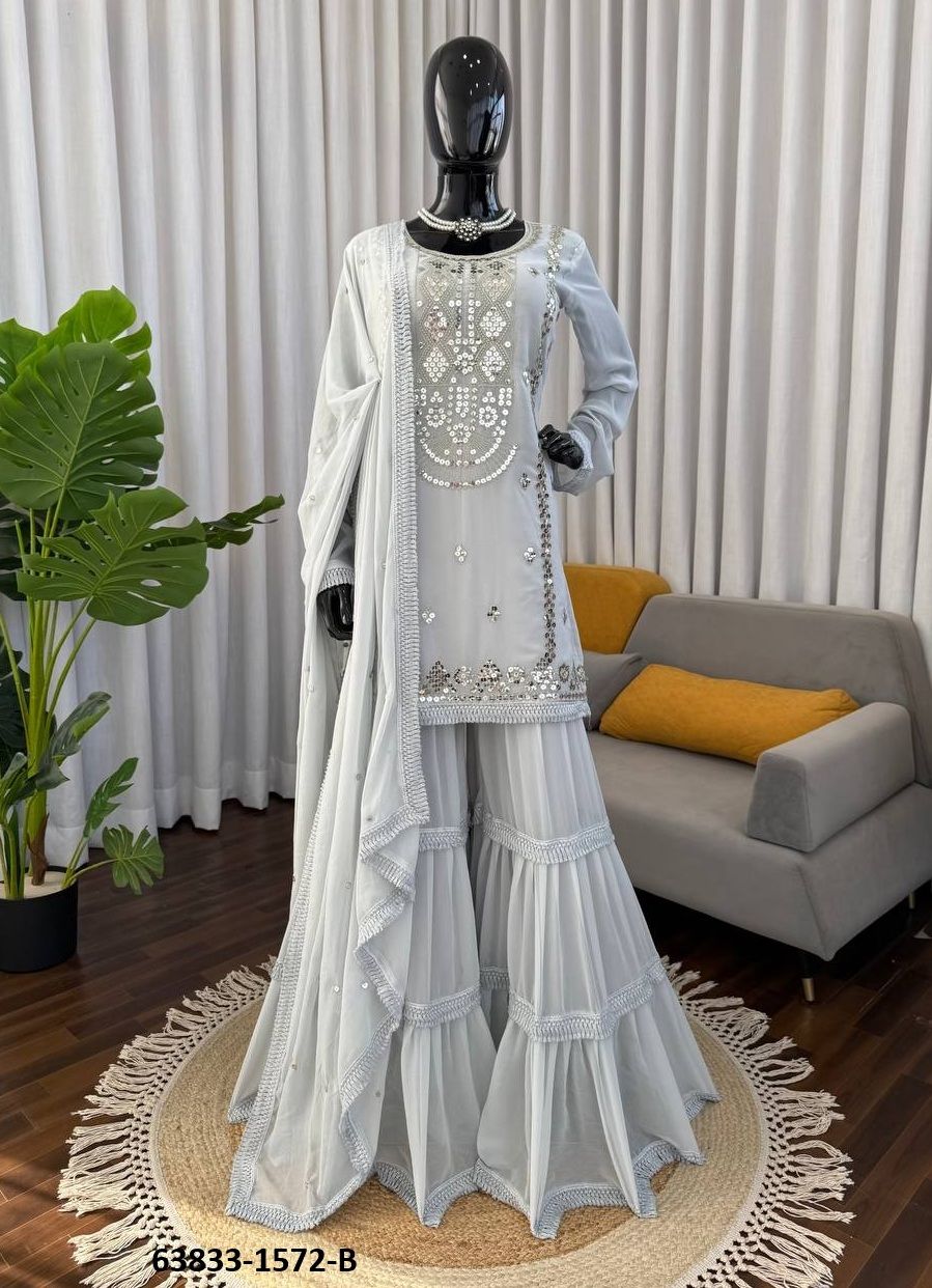 SERIES 1572 - Catalog # 63833 (Set of 3 Readymade Salwar Suits) by Amdavadi Fashion SERIES 1572 - Catalog # 63833 (Set of 3 Readymade Salwar Suits) by Amdavadi Fashion