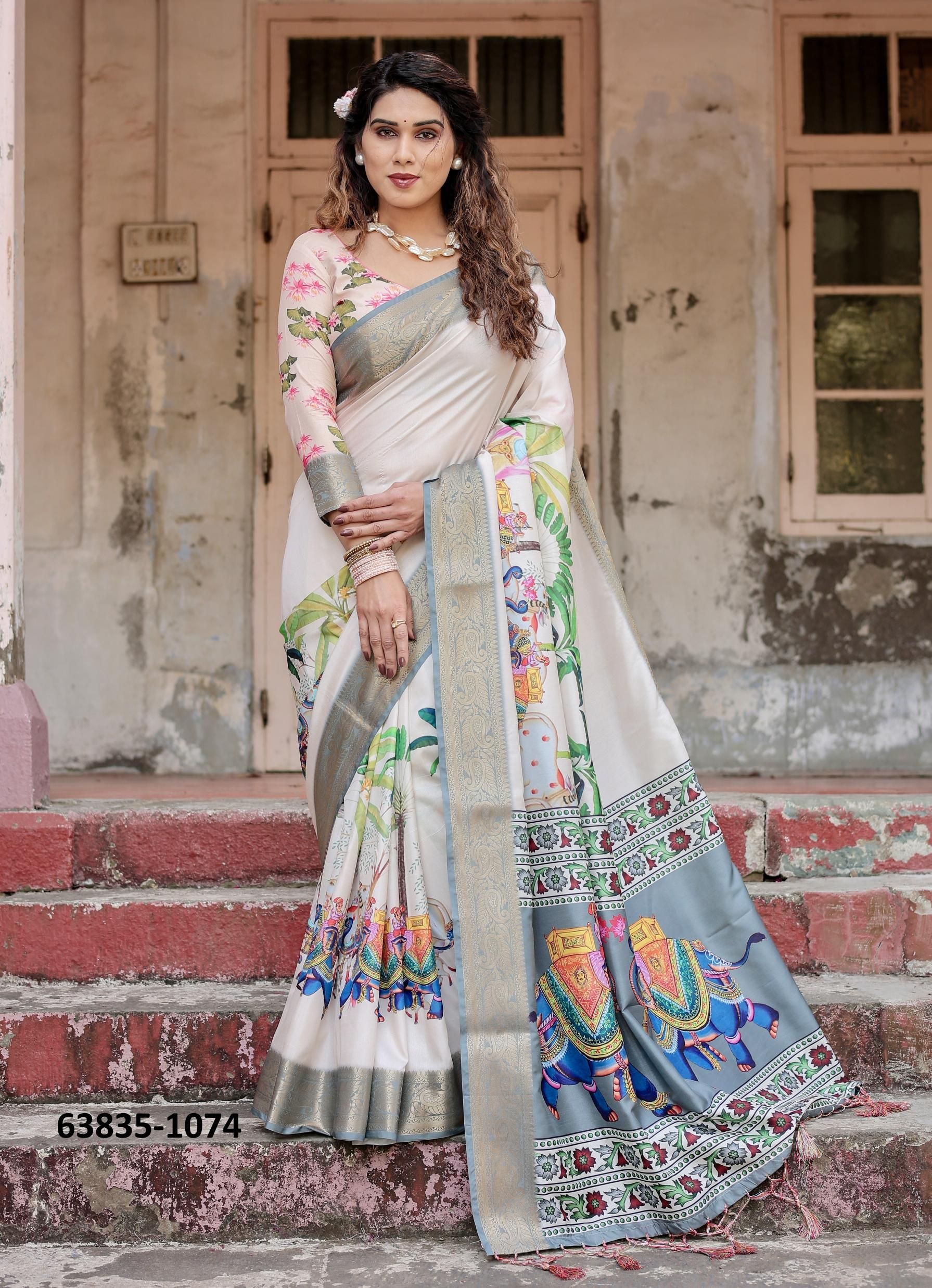 VARSHA 1071 - Catalog # 63835 (Set of 10 Sarees) by Semad Styles VARSHA 1071 - Catalog # 63835 (Set of 10 Sarees) by Semad Styles