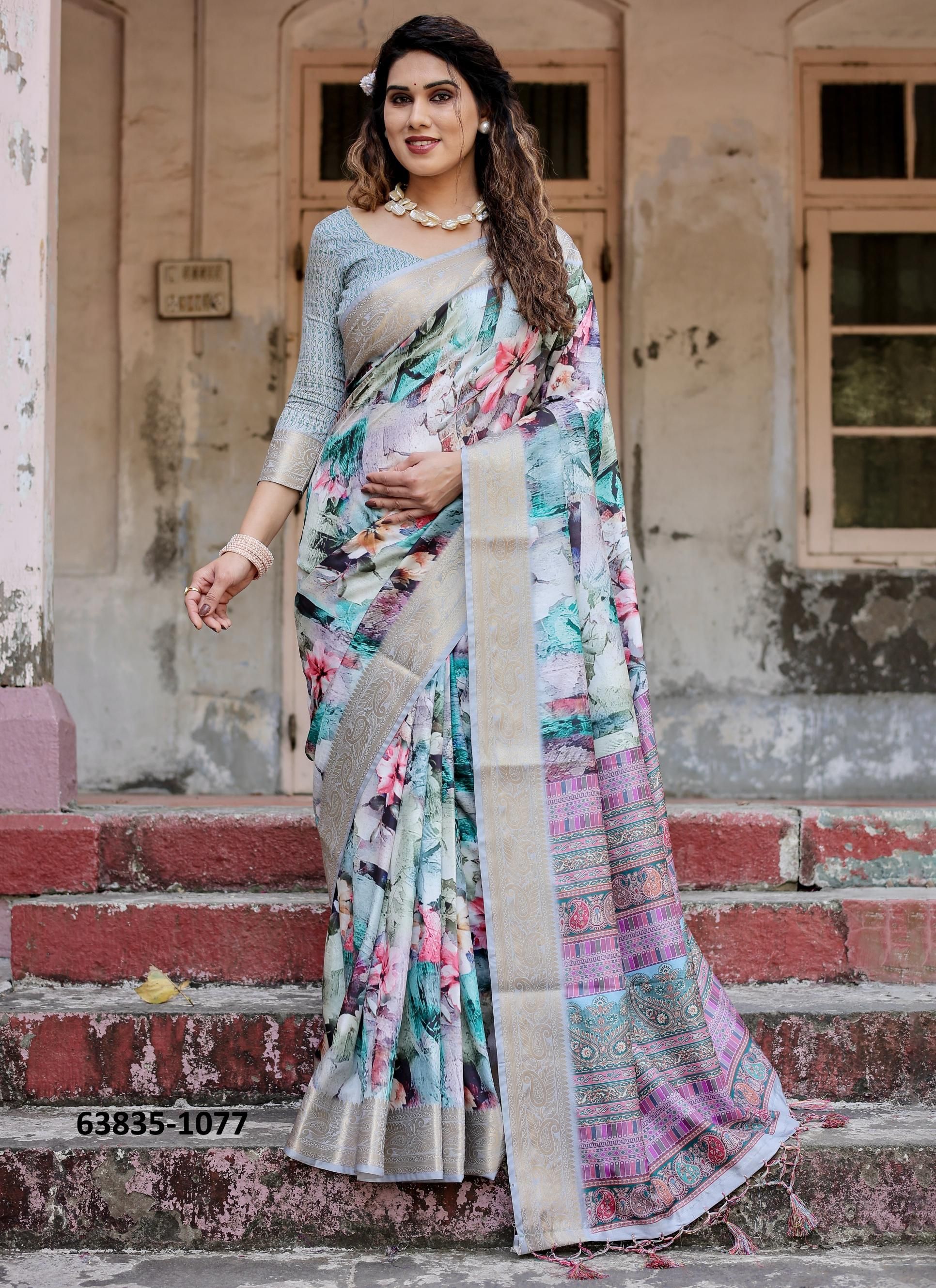 VARSHA 1071 - Catalog # 63835 (Set of 10 Sarees) by Semad Styles VARSHA 1071 - Catalog # 63835 (Set of 10 Sarees) by Semad Styles