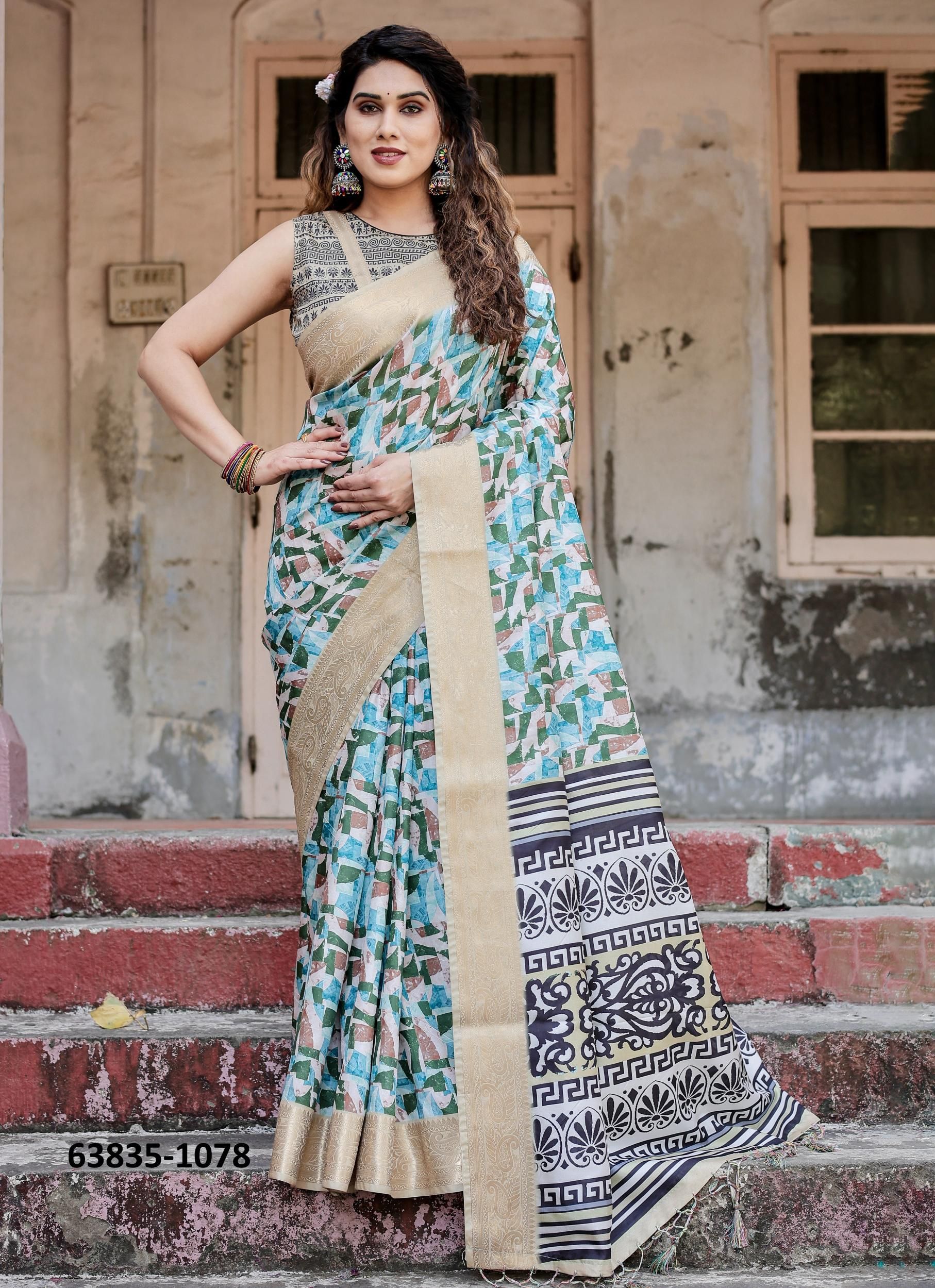 VARSHA 1071 - Catalog # 63835 (Set of 10 Sarees) by Semad Styles VARSHA 1071 - Catalog # 63835 (Set of 10 Sarees) by Semad Styles