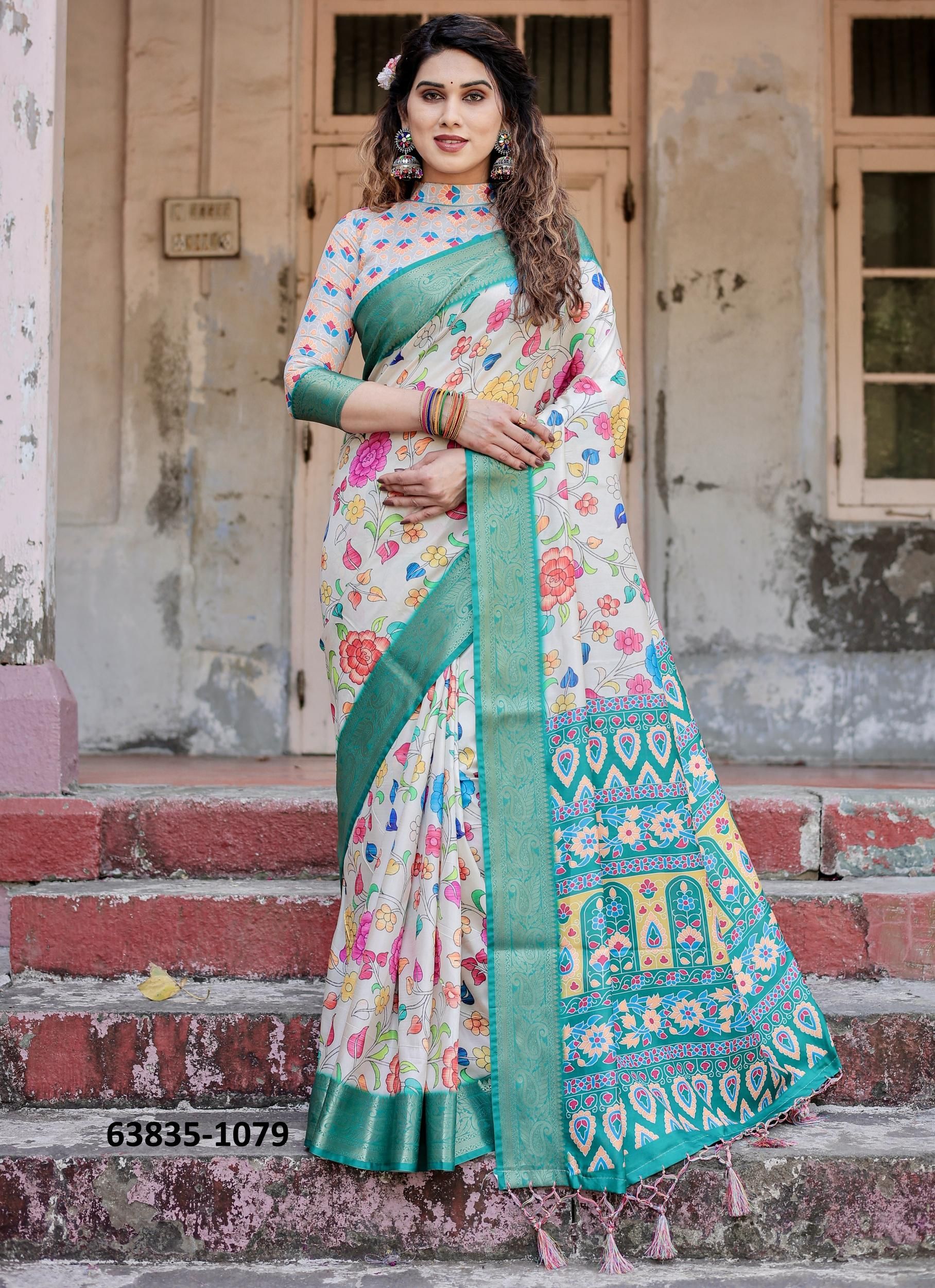 VARSHA 1071 - Catalog # 63835 (Set of 10 Sarees) by Semad Styles VARSHA 1071 - Catalog # 63835 (Set of 10 Sarees) by Semad Styles