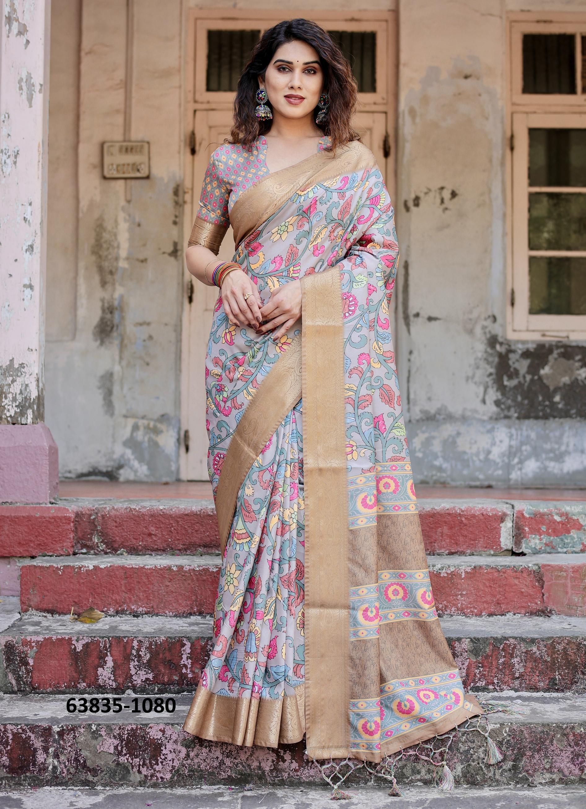 VARSHA 1071 - Catalog # 63835 (Set of 10 Sarees) by Semad Styles VARSHA 1071 - Catalog # 63835 (Set of 10 Sarees) by Semad Styles