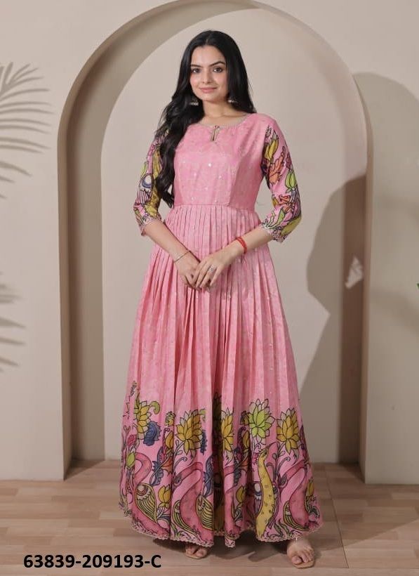 SERIES 209193 - Catalog # 63839 (Set of 3 Readymade Gowns) by Desi Muse SERIES 209193 - Catalog # 63839 (Set of 3 Readymade Gowns) by Desi Muse