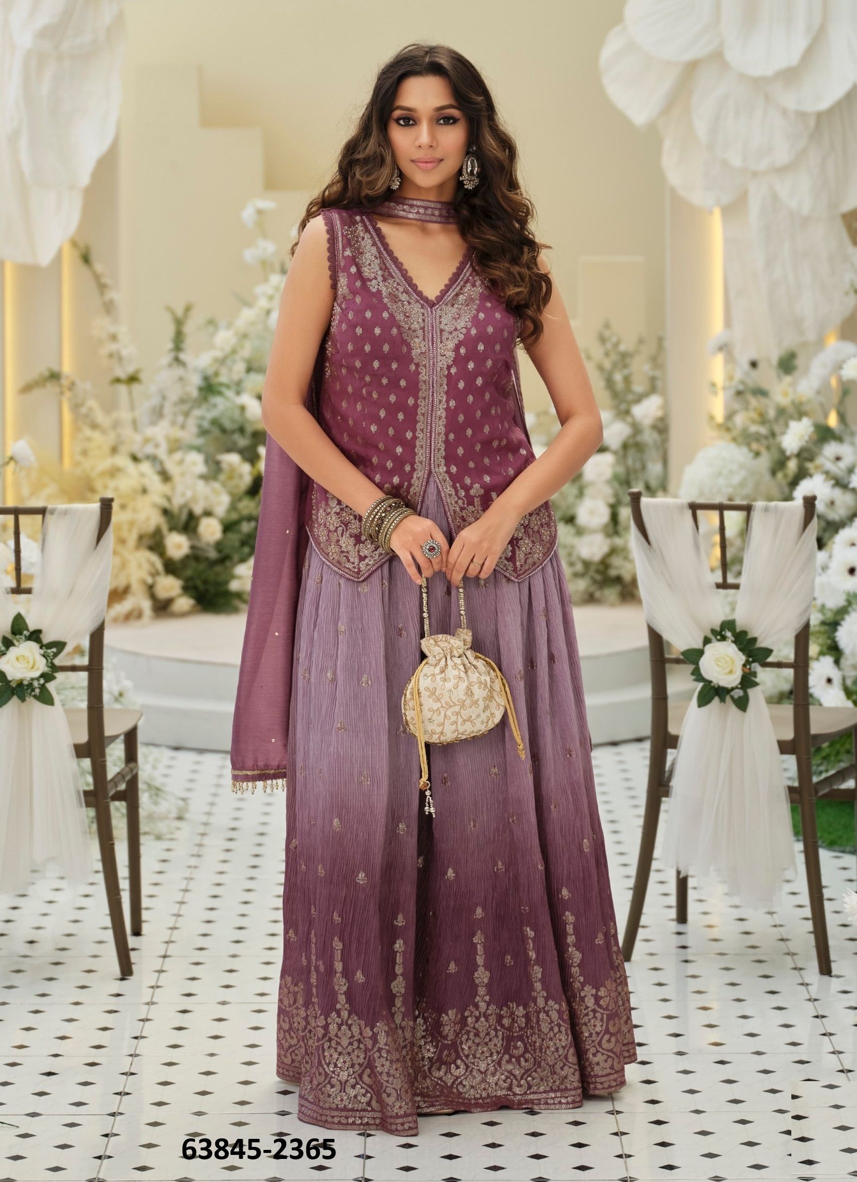 ERA - Catalog # 63845 (Set of 2 Indo-Western Outfits) by Eba Lifestyle