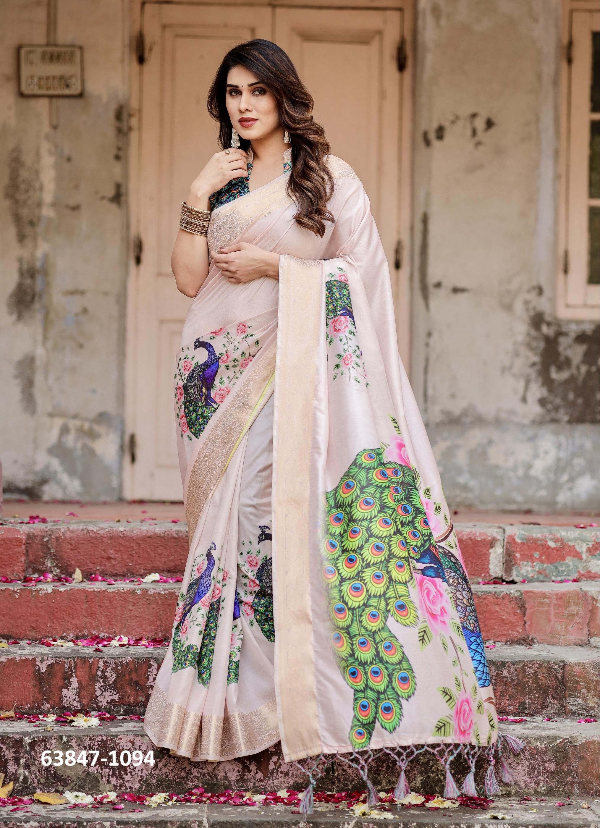 VARSHA 1091 - Catalog # 63847 (Set of 10 Sarees) by Serengeti VARSHA 1091 - Catalog # 63847 (Set of 10 Sarees) by Serengeti