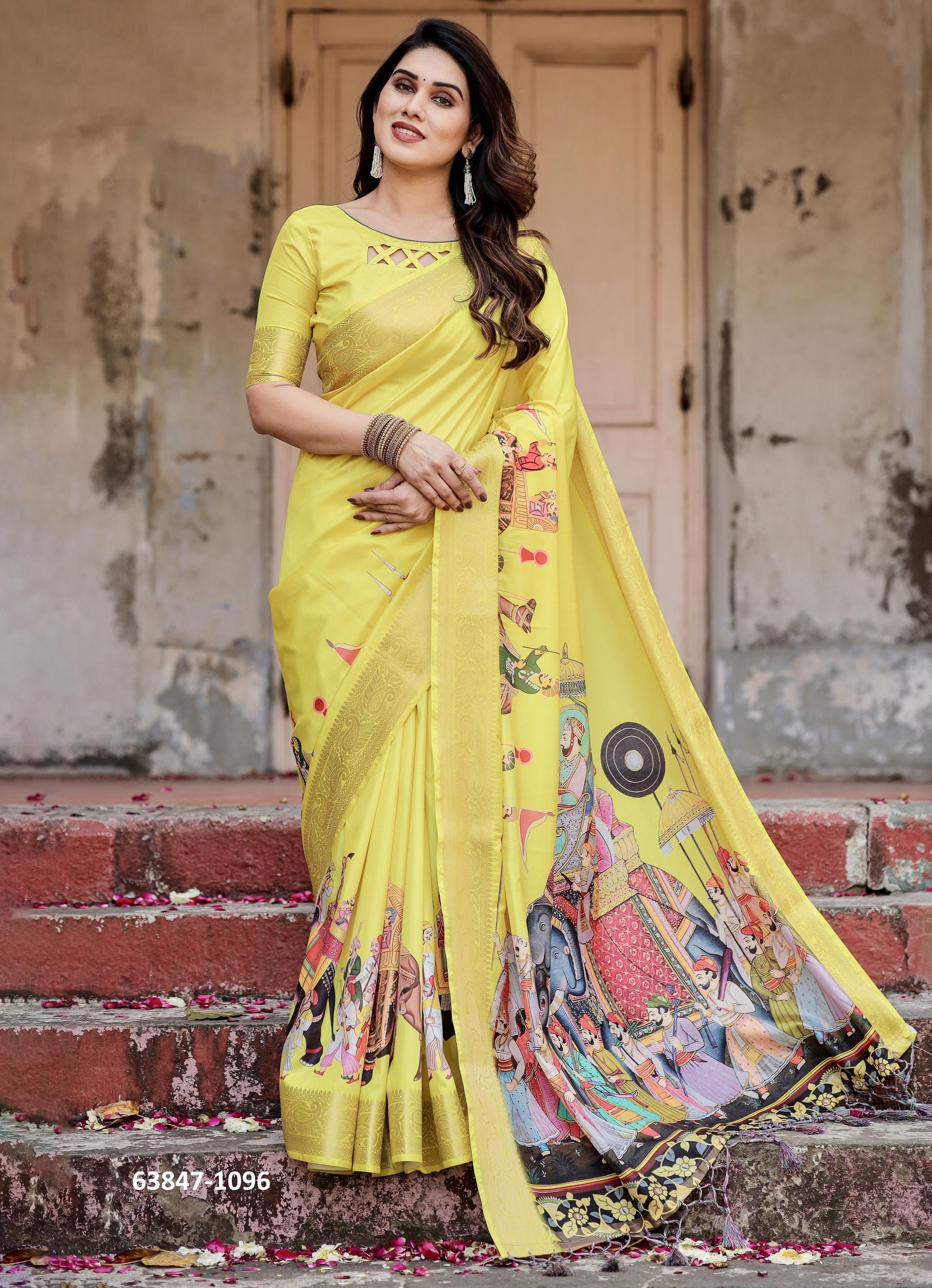 VARSHA 1091 - Catalog # 63847 (Set of 10 Sarees) by Serengeti VARSHA 1091 - Catalog # 63847 (Set of 10 Sarees) by Serengeti