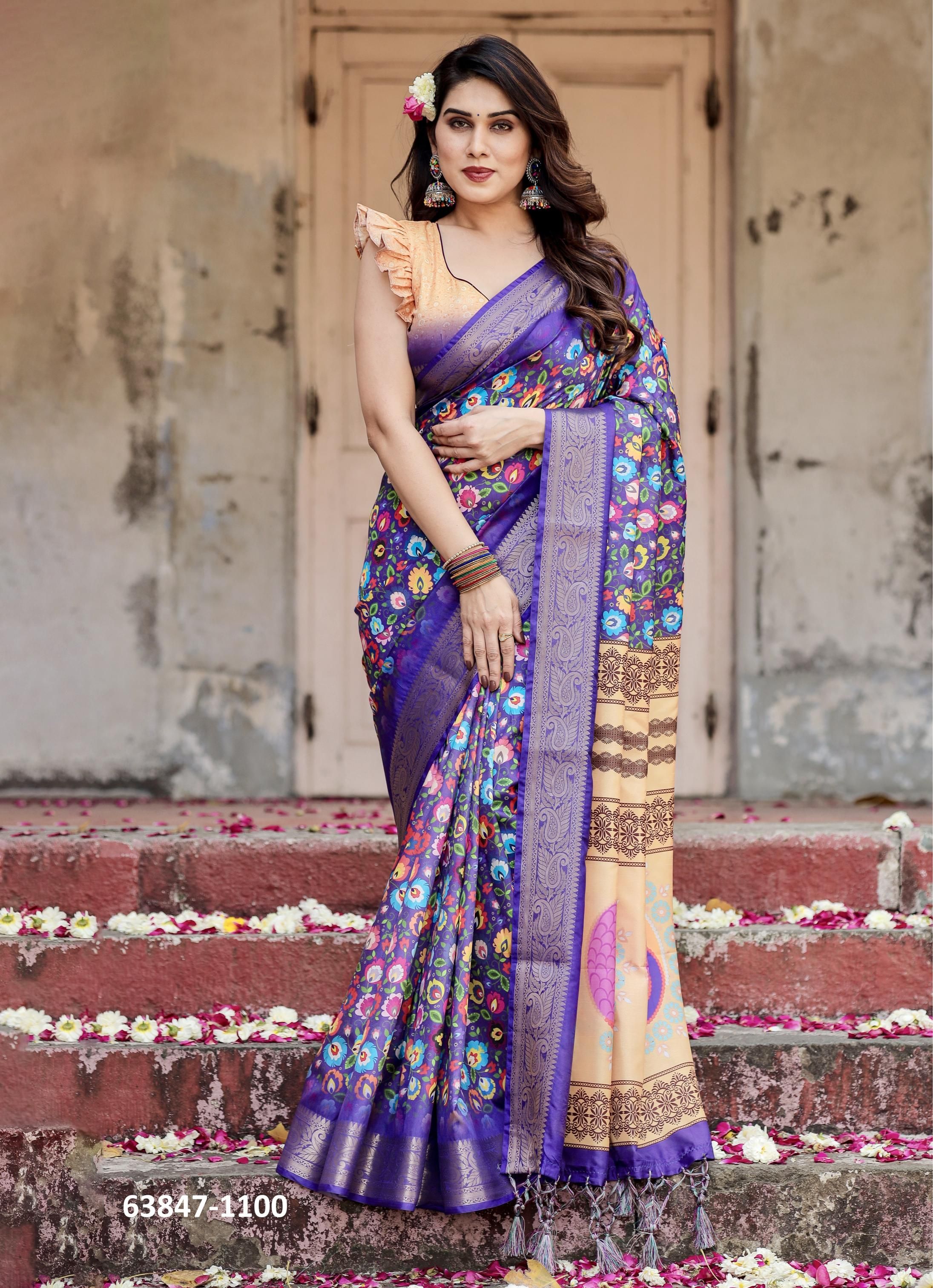 VARSHA 1091 - Catalog # 63847 (Set of 10 Sarees) by Serengeti VARSHA 1091 - Catalog # 63847 (Set of 10 Sarees) by Serengeti