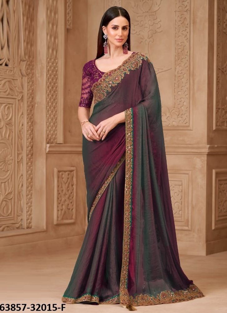 COLORS OF 32015 - Catalog # 63857 (Set of 6 Sarees) by The Fashion Hub
