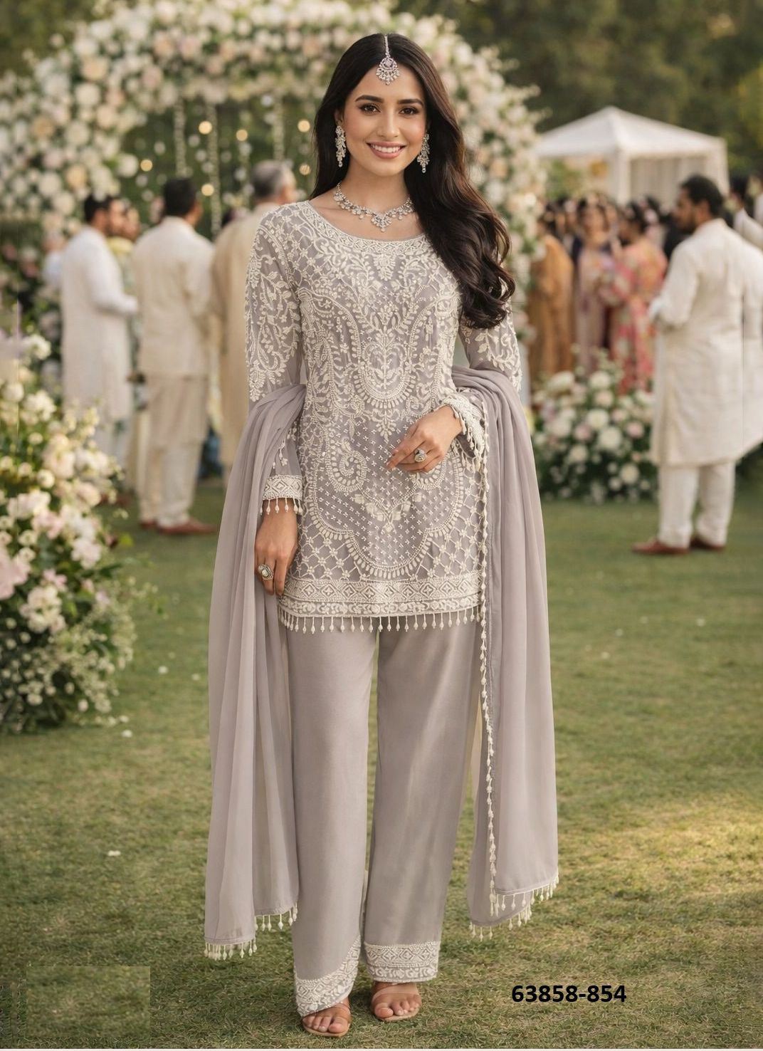 BEADS - Catalog # 63858 (Set of 3 Readymade Salwar Suits) by Meheriya BEADS - Catalog # 63858 (Set of 3 Readymade Salwar Suits) by Meheriya