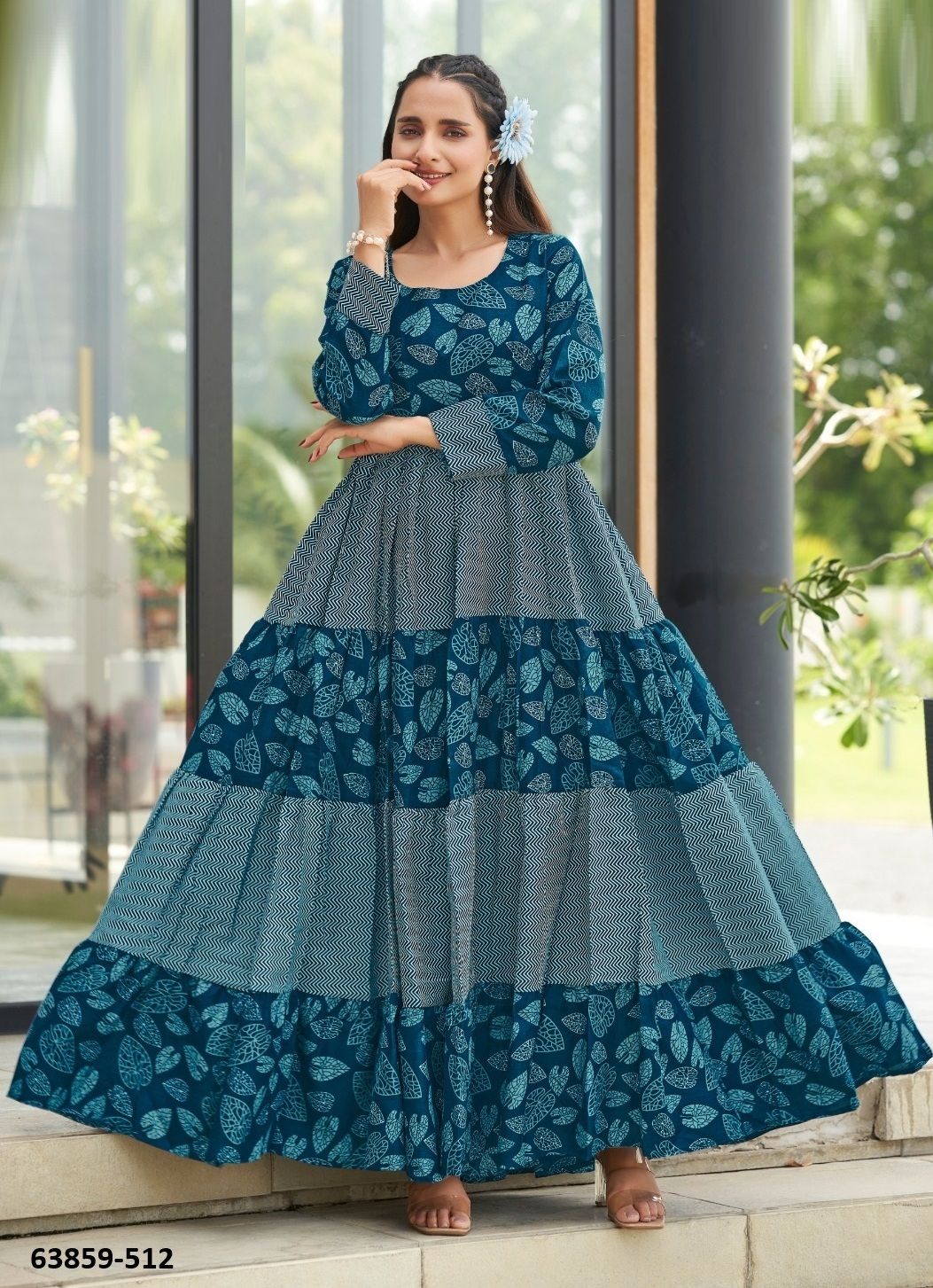 SANANDA - Catalog # 63859 (Set of 2 Readymade Women's Kurtis / Tops) by Chansi Trendz