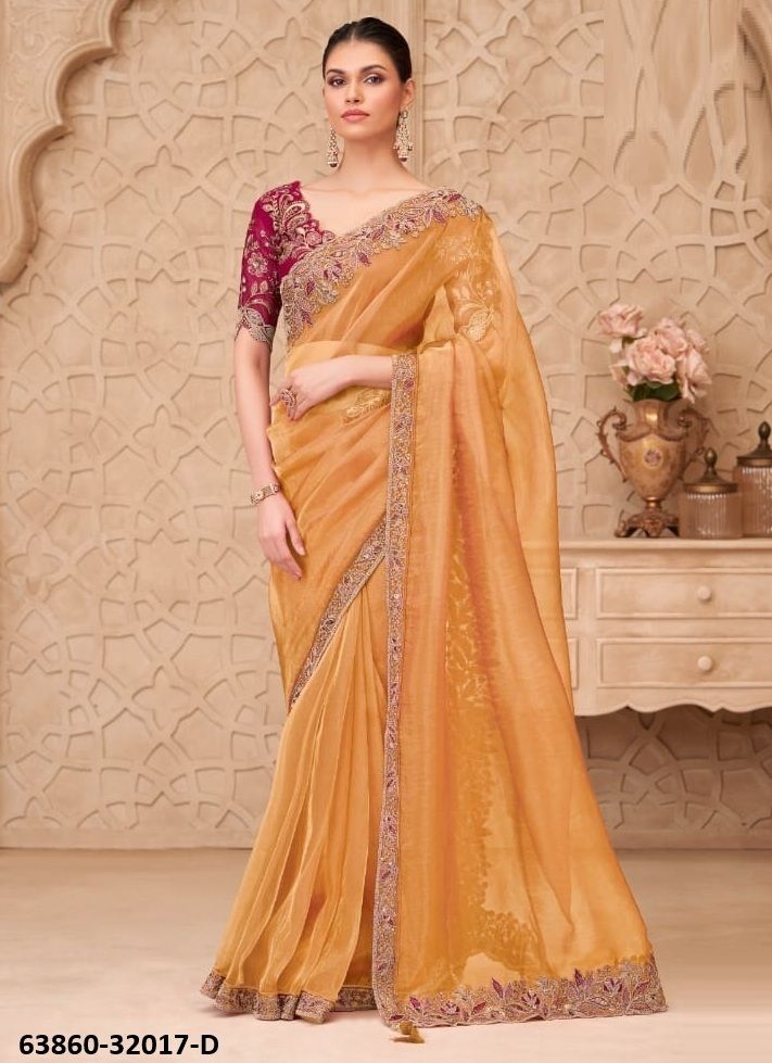 COLORS OF 32017 - Catalog # 63860 (Set of 6 Sarees) by The Fashion Hub