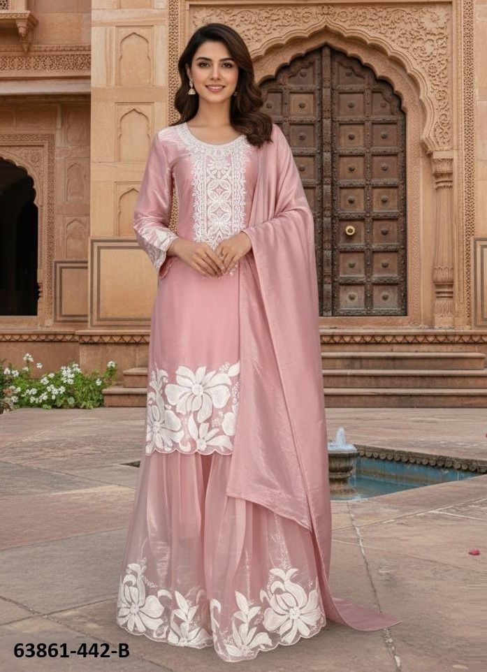 JIMMY CHOO 442 - Catalog # 63861 (Set of 2 Readymade Salwar Suits) by Amdavadi Fashion JIMMY CHOO 442 - Catalog # 63861 (Set of 2 Readymade Salwar Suits) by Amdavadi Fashion