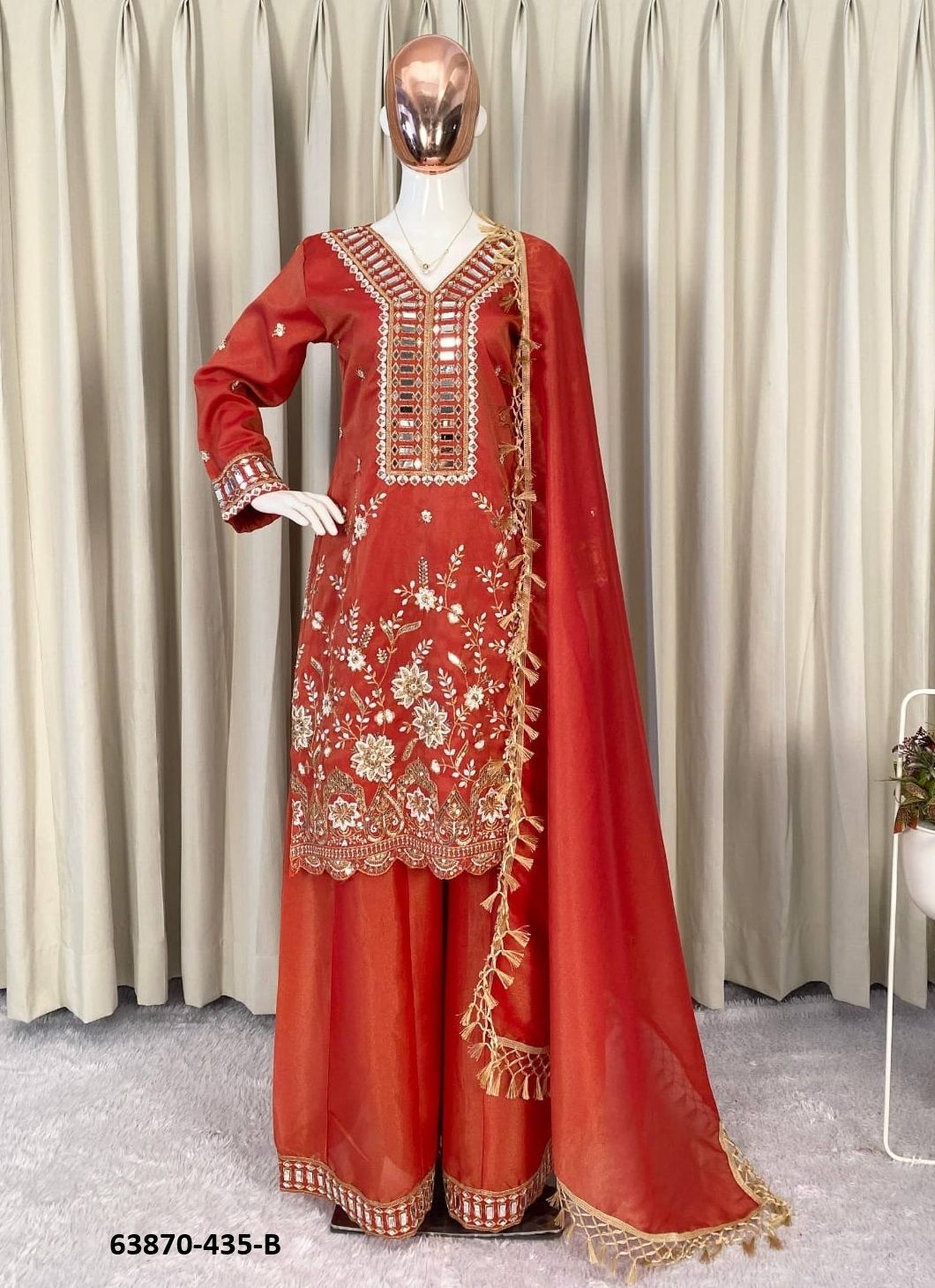 MOSS MIRROR - Catalog # 63870 (Set of 3 Readymade Salwar Suits) by Desi Muse MOSS MIRROR - Catalog # 63870 (Set of 3 Readymade Salwar Suits) by Desi Muse