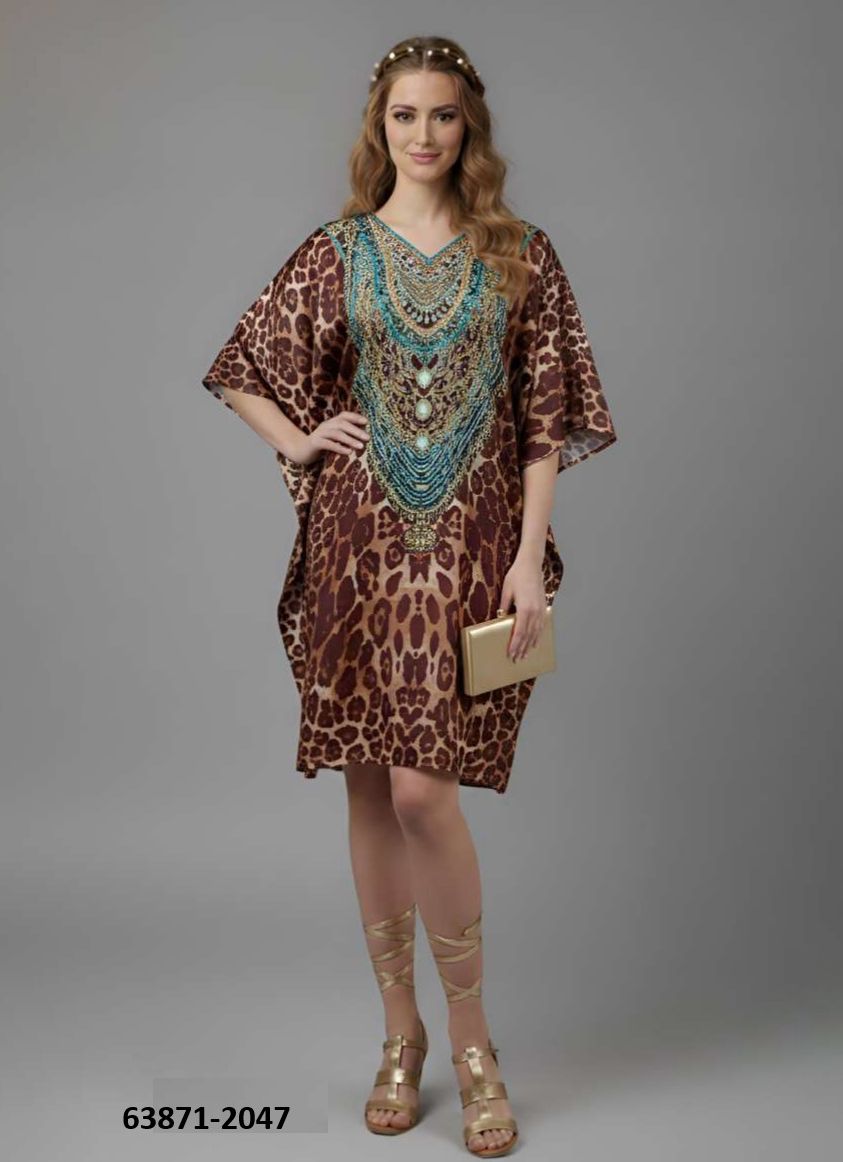 SILK PONCHO 6 - Catalog # 63871 (Set of 8 Kaftans / Ponchos) by Desi Muse SILK PONCHO 6 - Catalog # 63871 (Set of 8 Kaftans / Ponchos) by Desi Muse