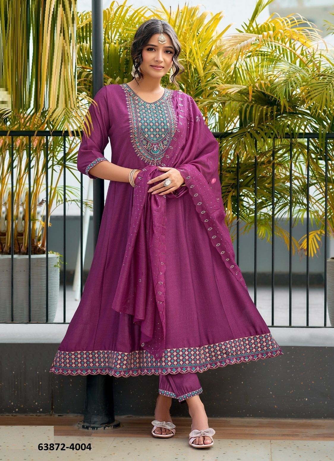 KASHVI 4 - Catalog # 63872 (Set of 8 Readymade Salwar Suits) by Passion Tree