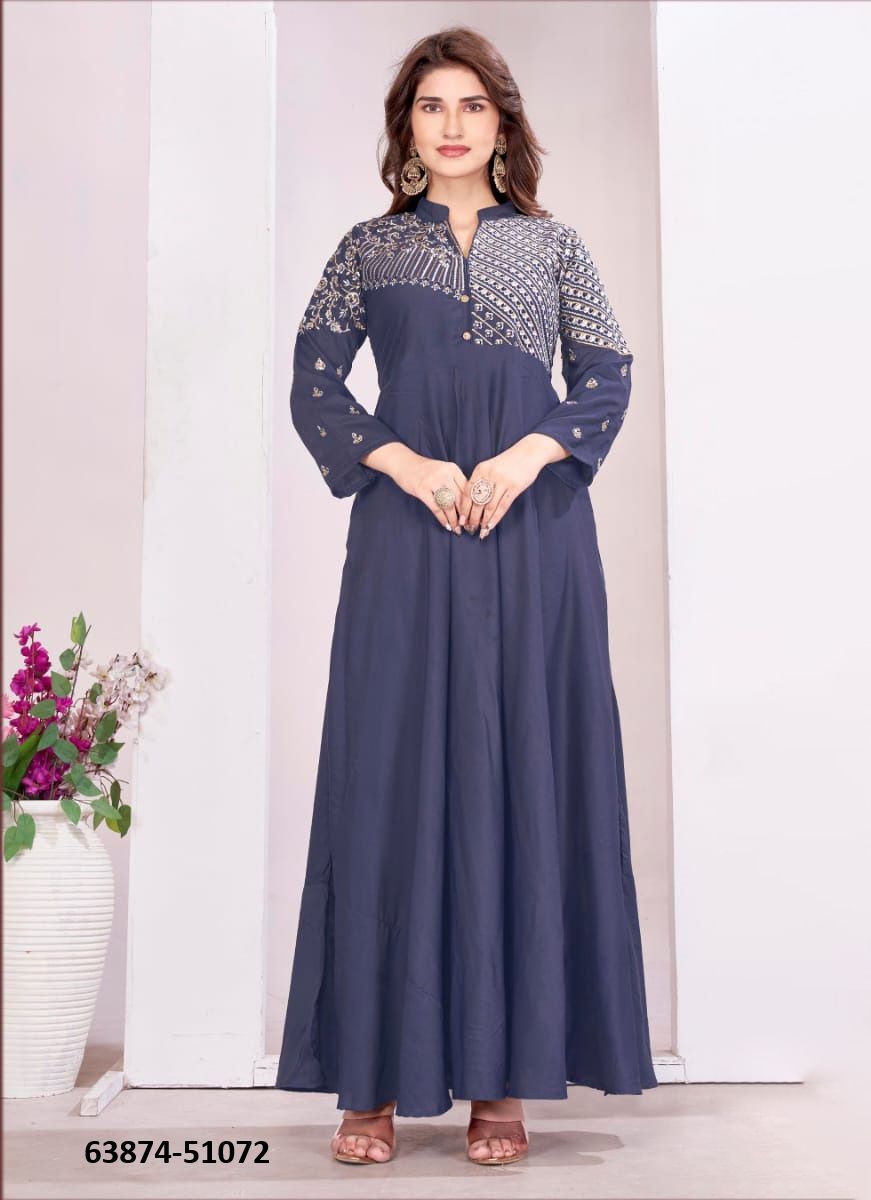 YASHVI 2 - Catalog # 63874 (Set of 3 Readymade Gowns) by Tentmen Clothing YASHVI 2 - Catalog # 63874 (Set of 3 Readymade Gowns) by Tentmen Clothing