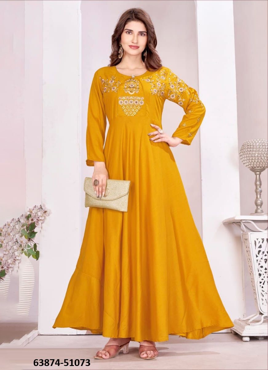 YASHVI 2 - Catalog # 63874 (Set of 3 Readymade Gowns) by Tentmen Clothing YASHVI 2 - Catalog # 63874 (Set of 3 Readymade Gowns) by Tentmen Clothing