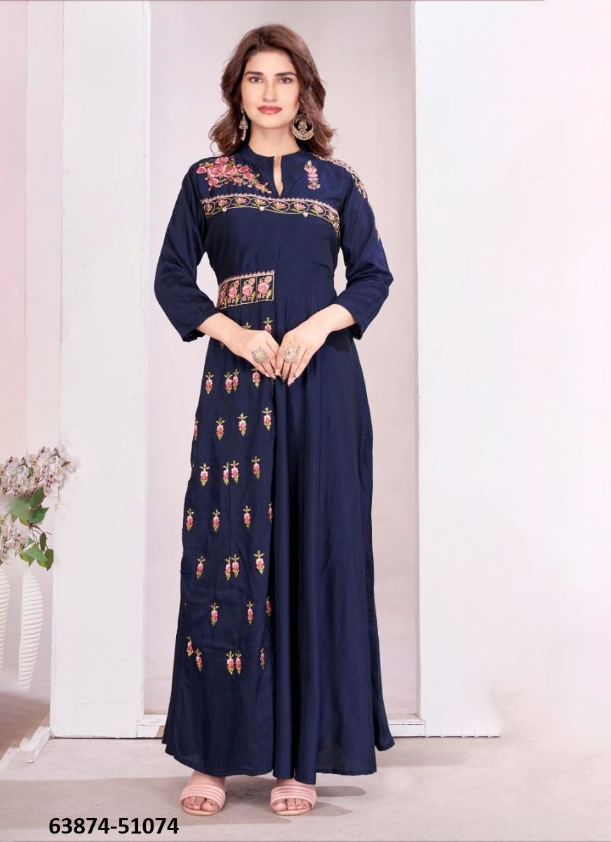 YASHVI 2 - Catalog # 63874 (Set of 3 Readymade Gowns) by Tentmen Clothing YASHVI 2 - Catalog # 63874 (Set of 3 Readymade Gowns) by Tentmen Clothing