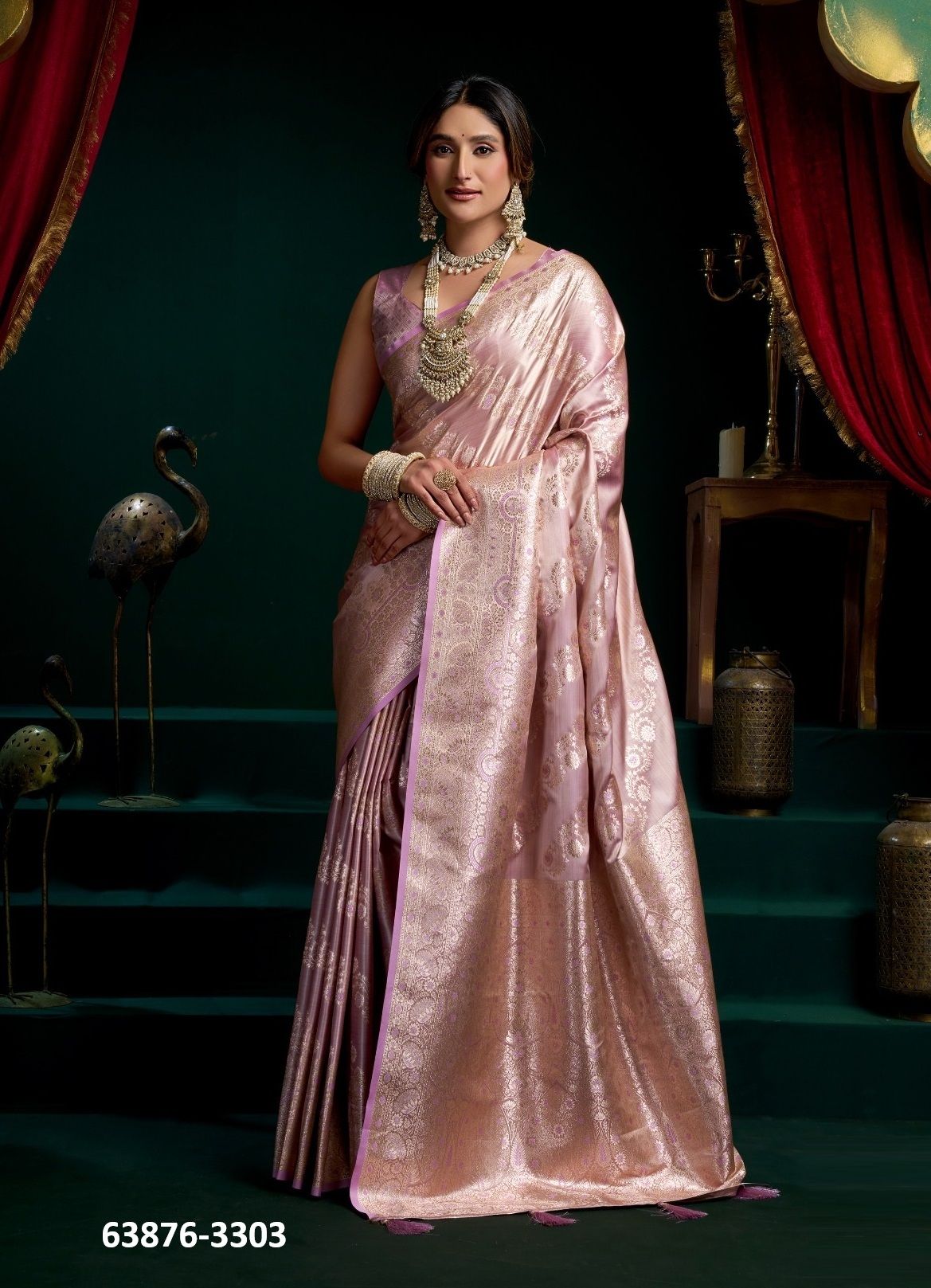 SHREEMATI - Catalog # 63876 (Set of 4 Sarees) by Gobuni SHREEMATI - Catalog # 63876 (Set of 4 Sarees) by Gobuni