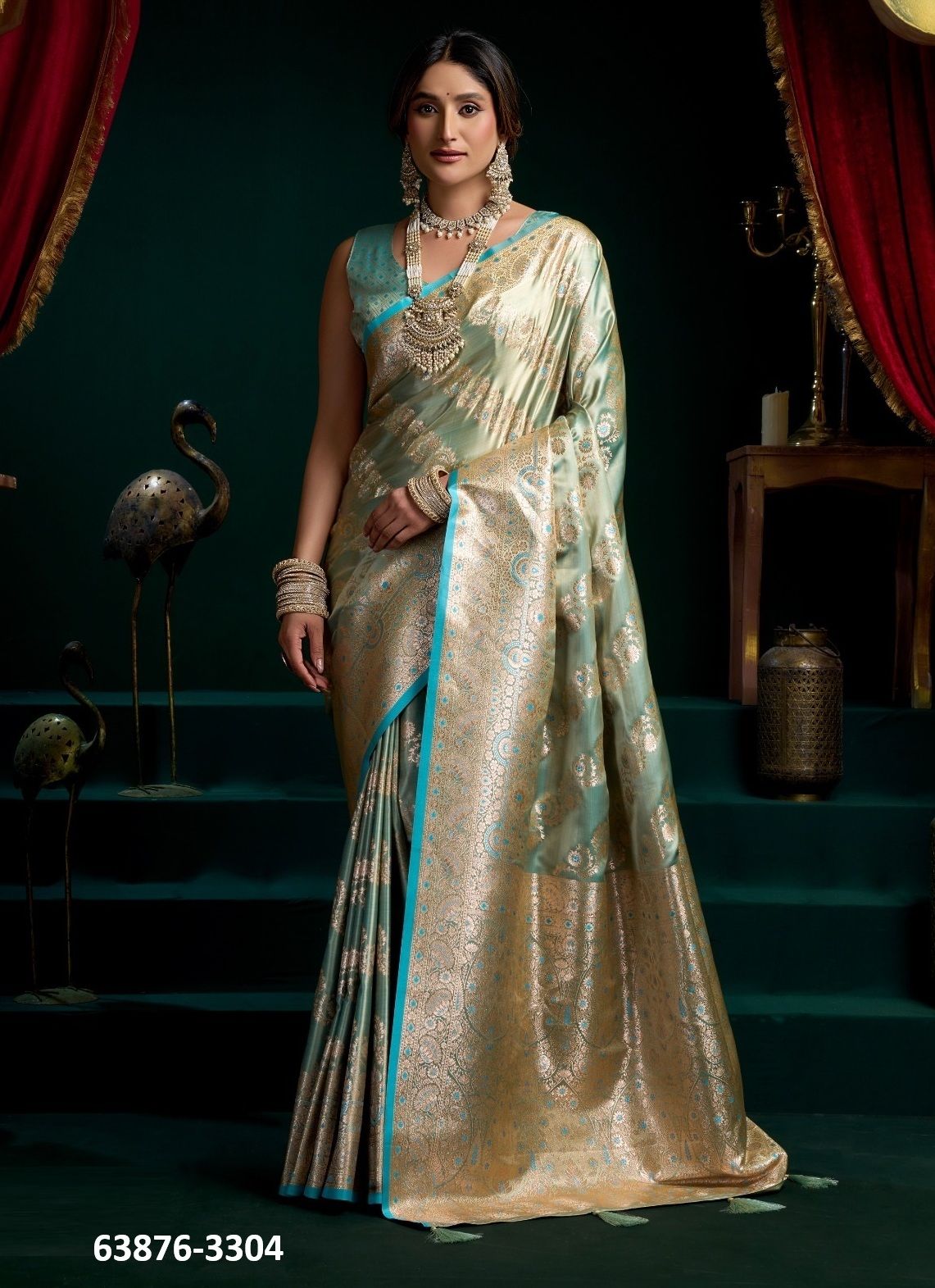 SHREEMATI - Catalog # 63876 (Set of 4 Sarees) by Gobuni SHREEMATI - Catalog # 63876 (Set of 4 Sarees) by Gobuni