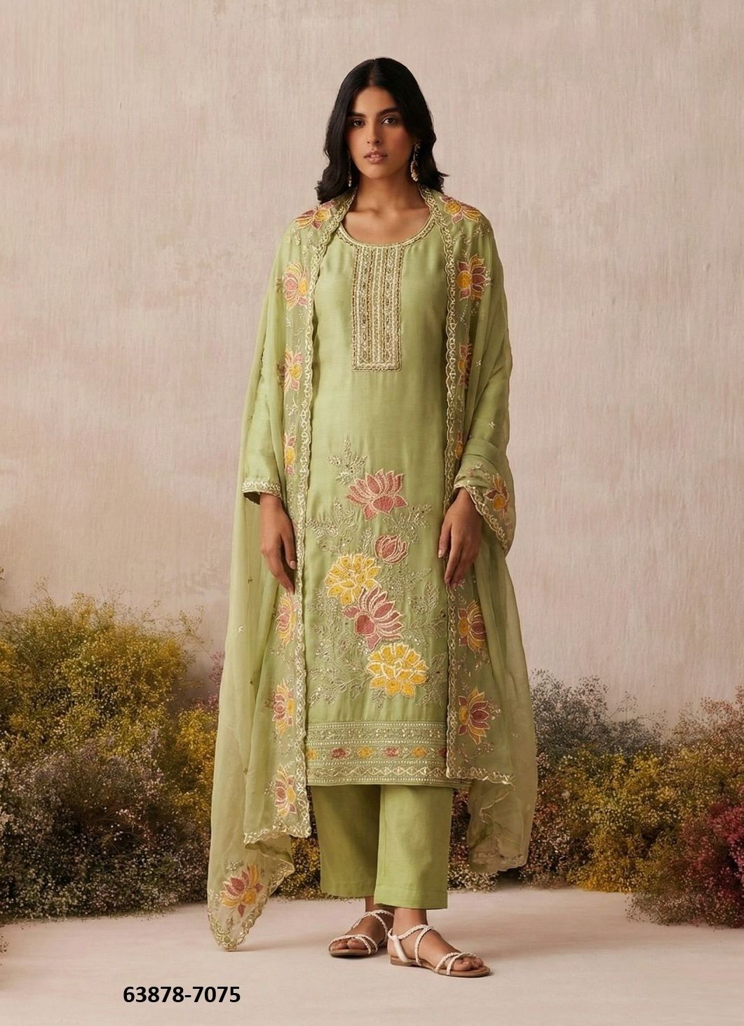 SERIES 7073 - Catalog # 63878 (Set of 4 Readymade Salwar Suits) by Alizeh Official