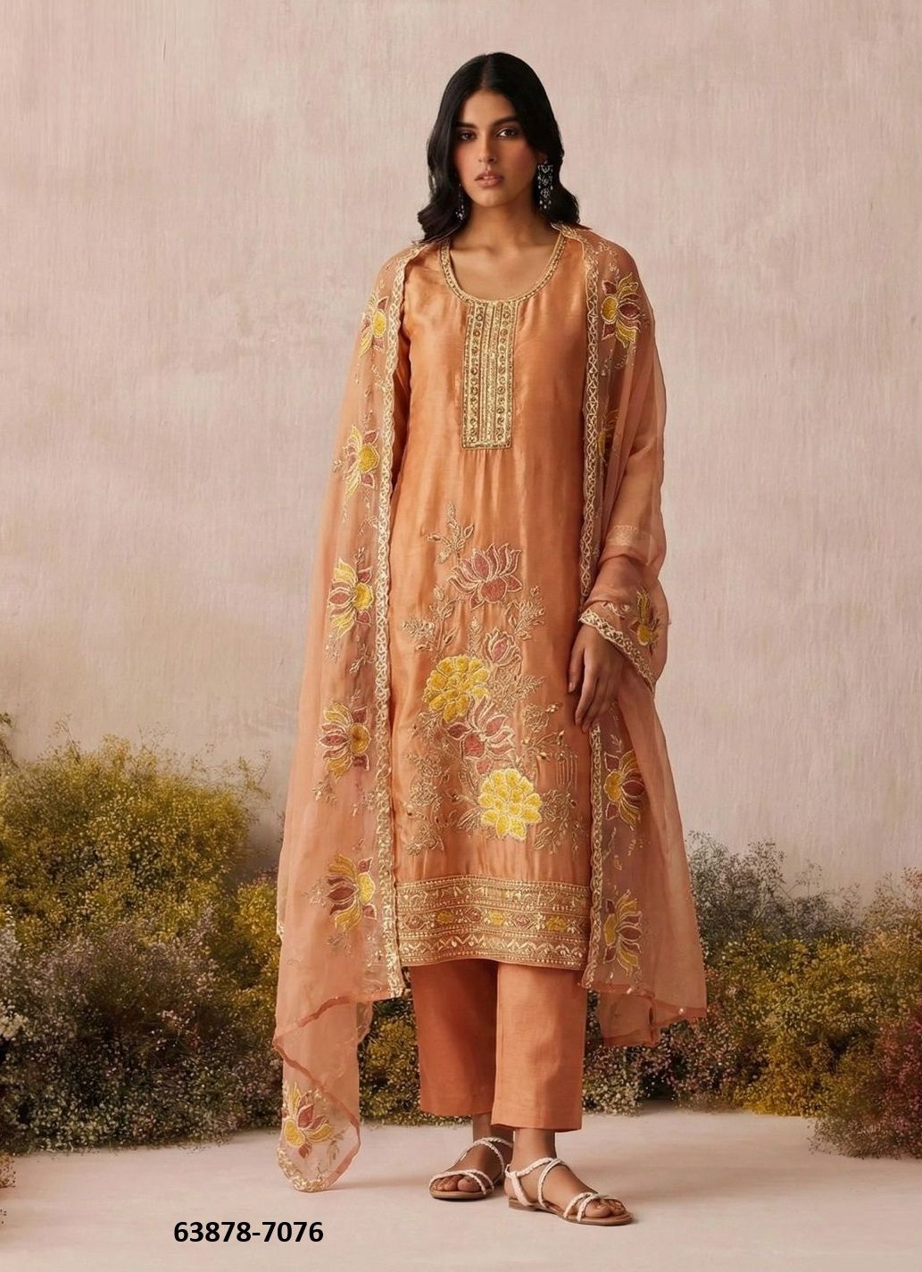 SERIES 7073 - Catalog # 63878 (Set of 4 Readymade Salwar Suits) by Alizeh Official