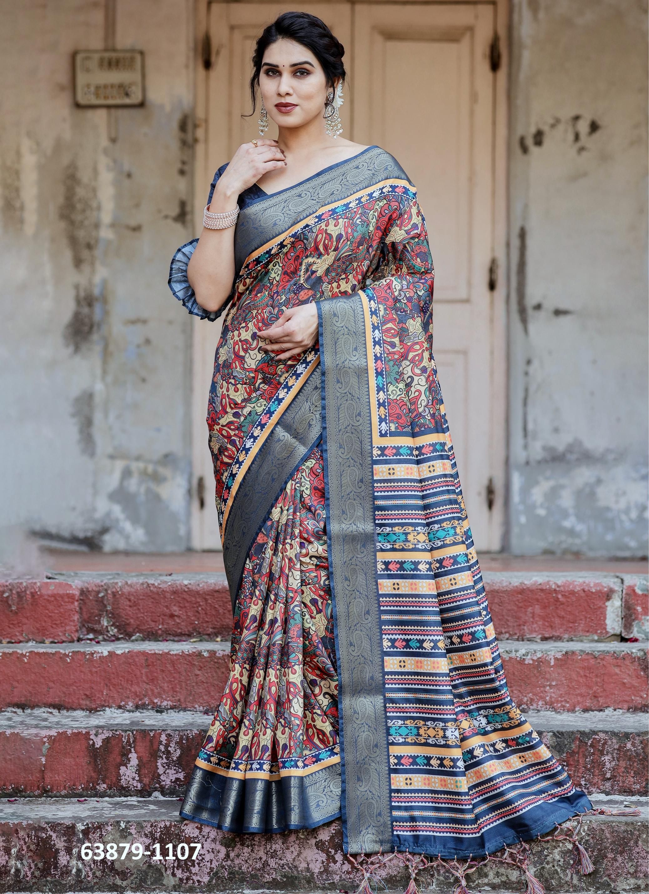 VARSHA 1101 - Catalog # 63879 (Set of 10 Sarees) by Desi Muse