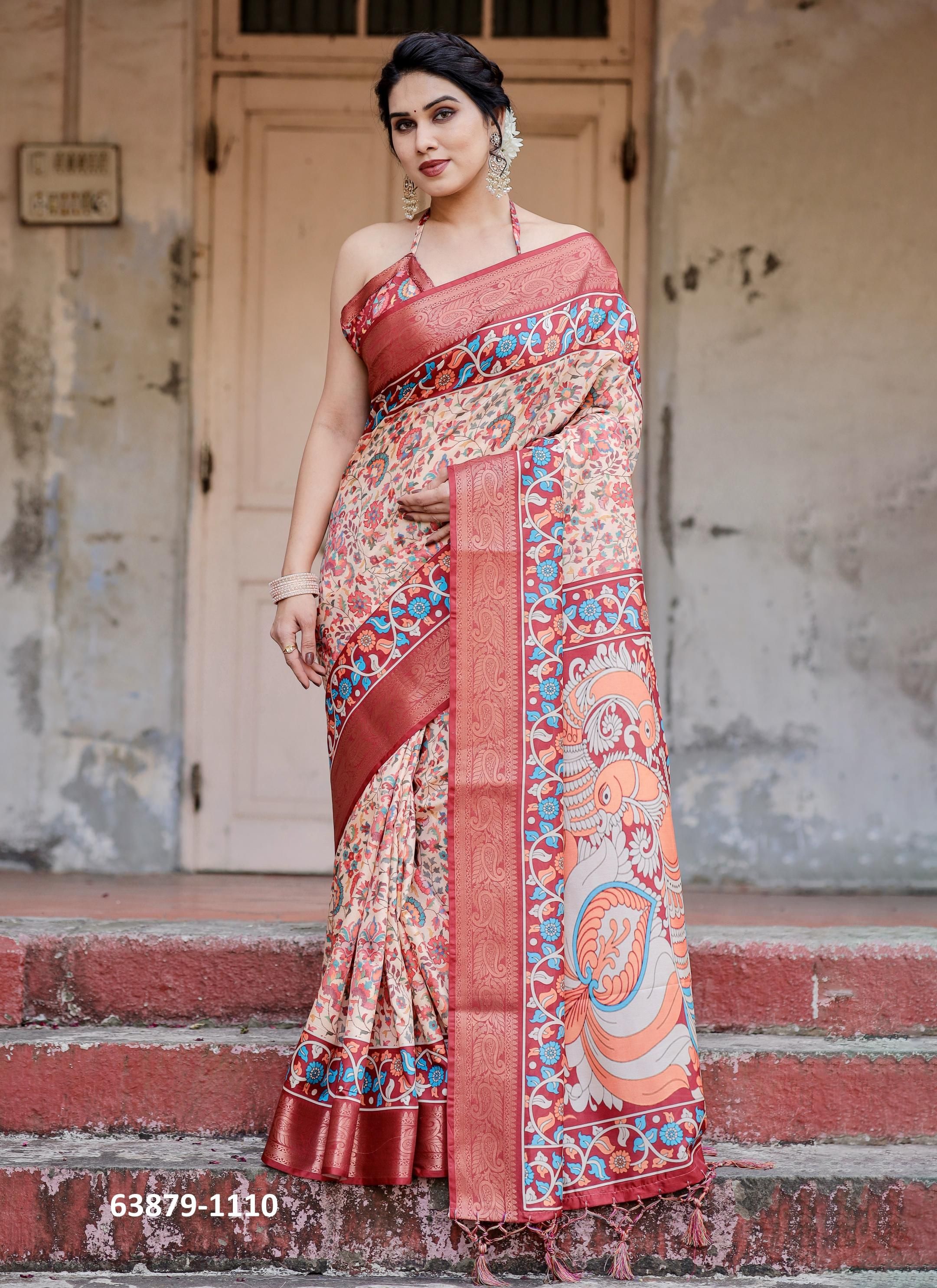 VARSHA 1101 - Catalog # 63879 (Set of 10 Sarees) by Desi Muse