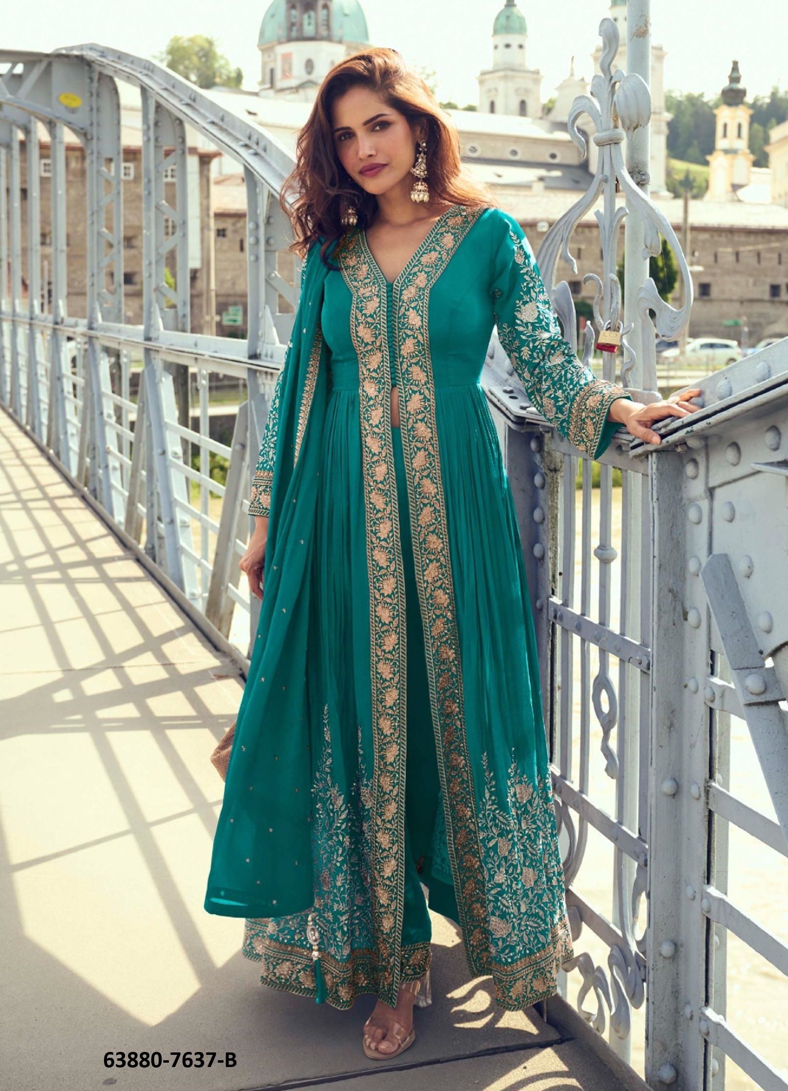 MEENA - Catalog # 63880 (Set of 4 Readymade Salwar Suits) by Gulkayra Designer